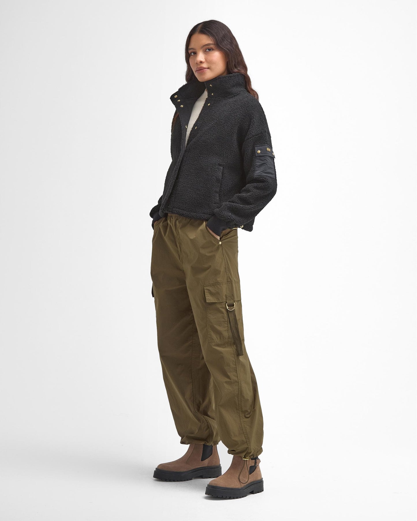 Barbour International Callie Womens Fleece Bomber