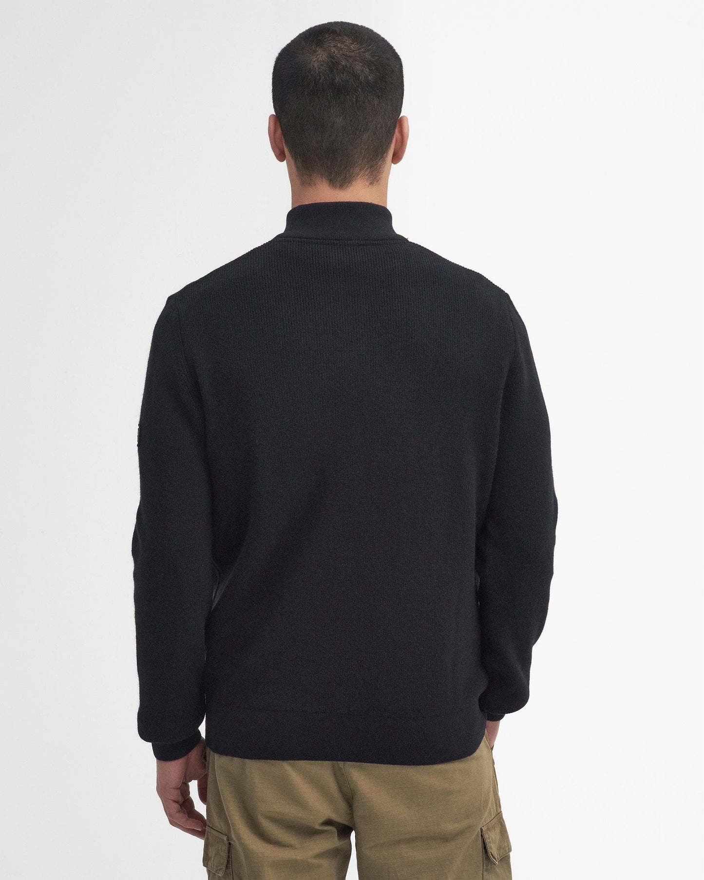 Barbour International Crawley Mens Funnel Neck Jumper - Black