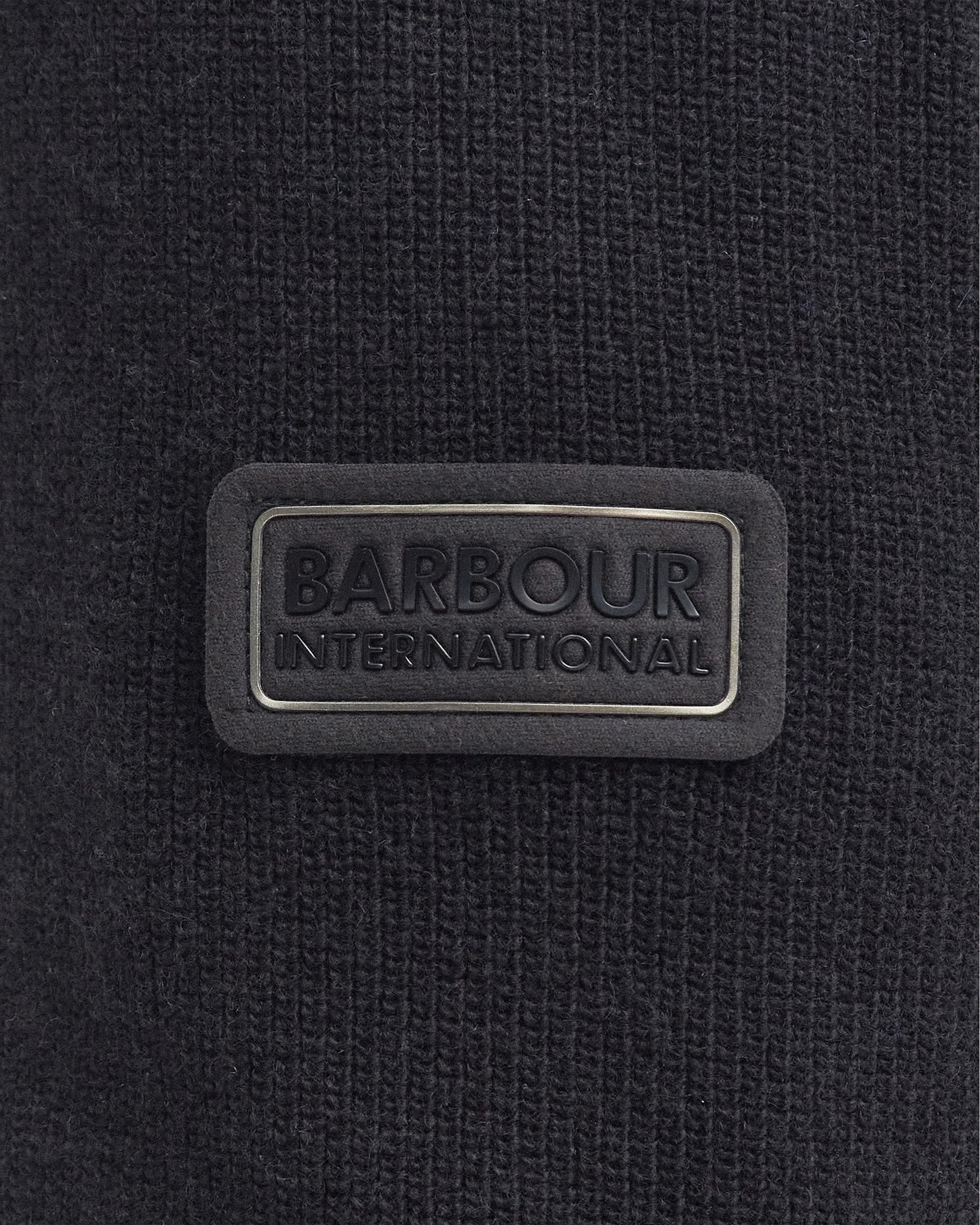 Barbour International Crawley Mens Funnel Neck Jumper - Black