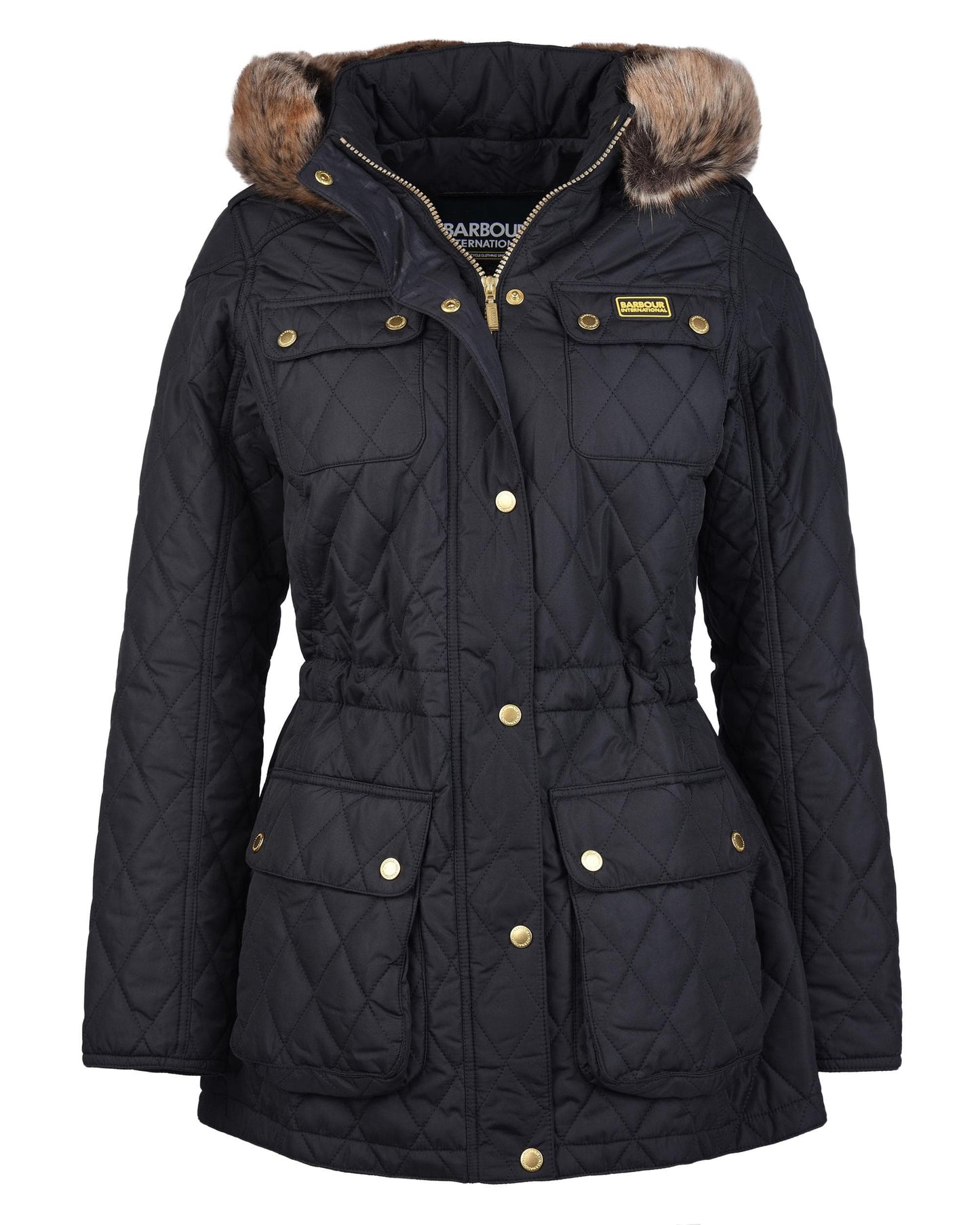 Barbour International Enduro Womens Quilted Jacket - Black