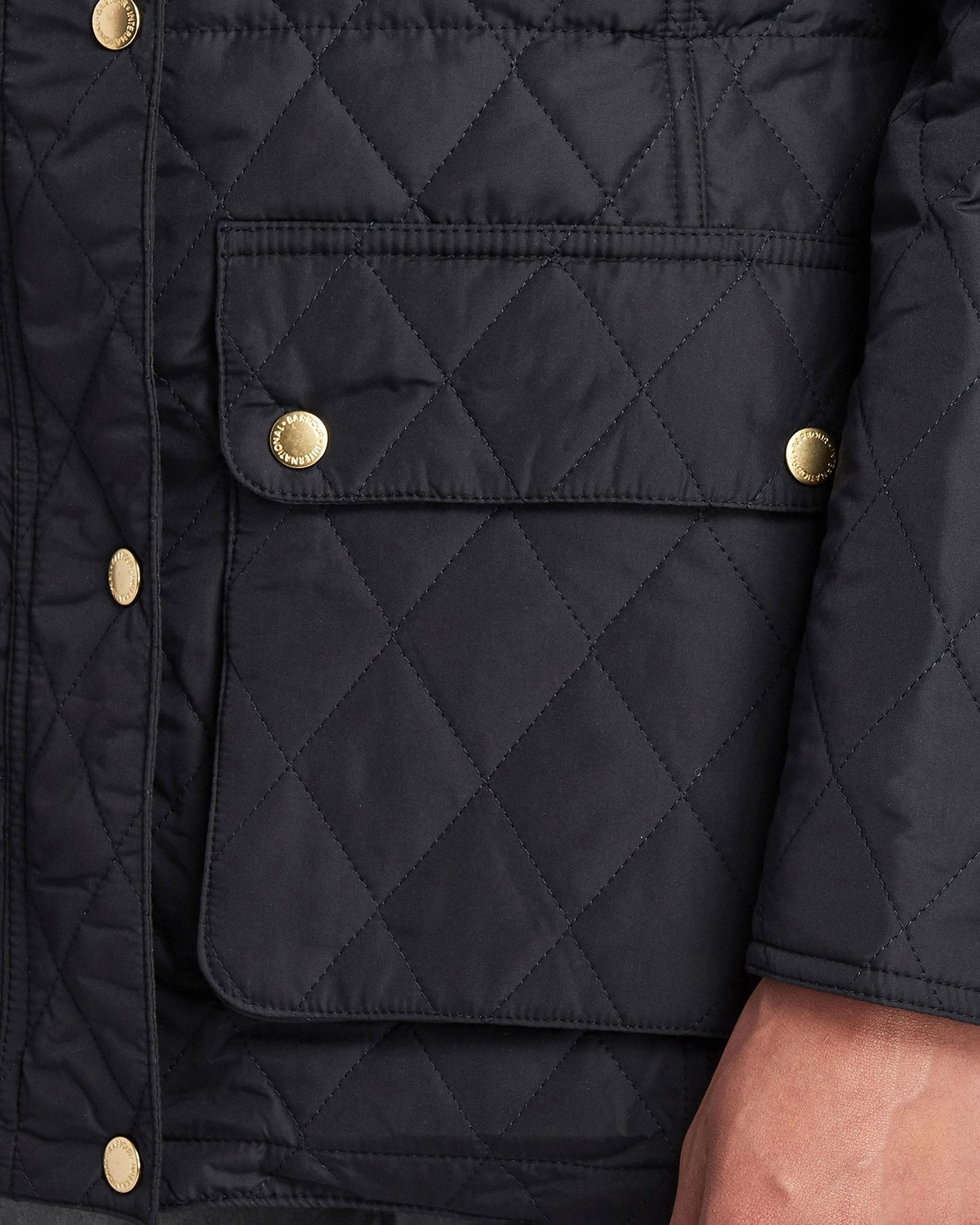 Barbour International Enduro Womens Quilted Jacket - Navy
