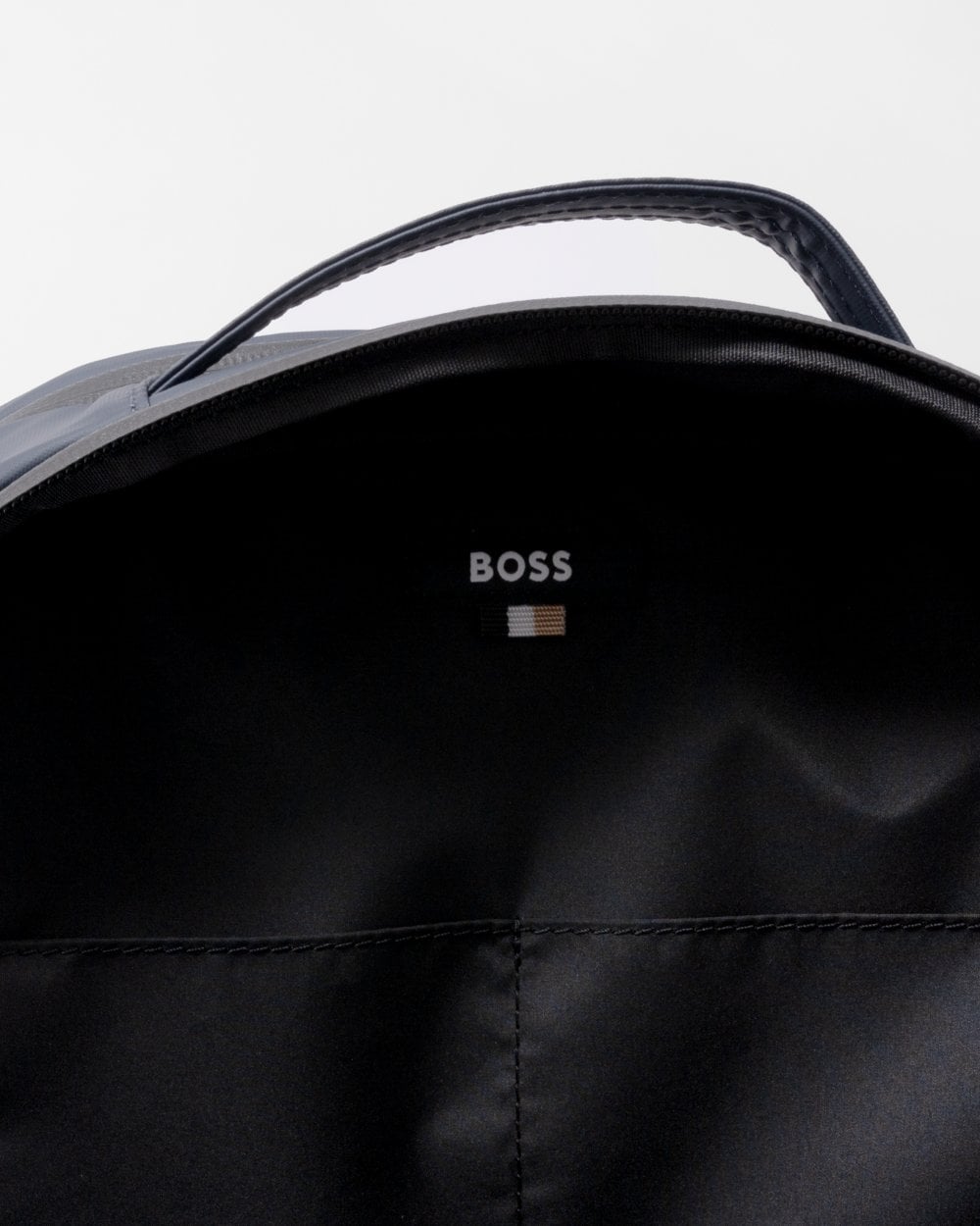 BOSS Orange Stormy Mens Faux Leather Backpack with Logo Details