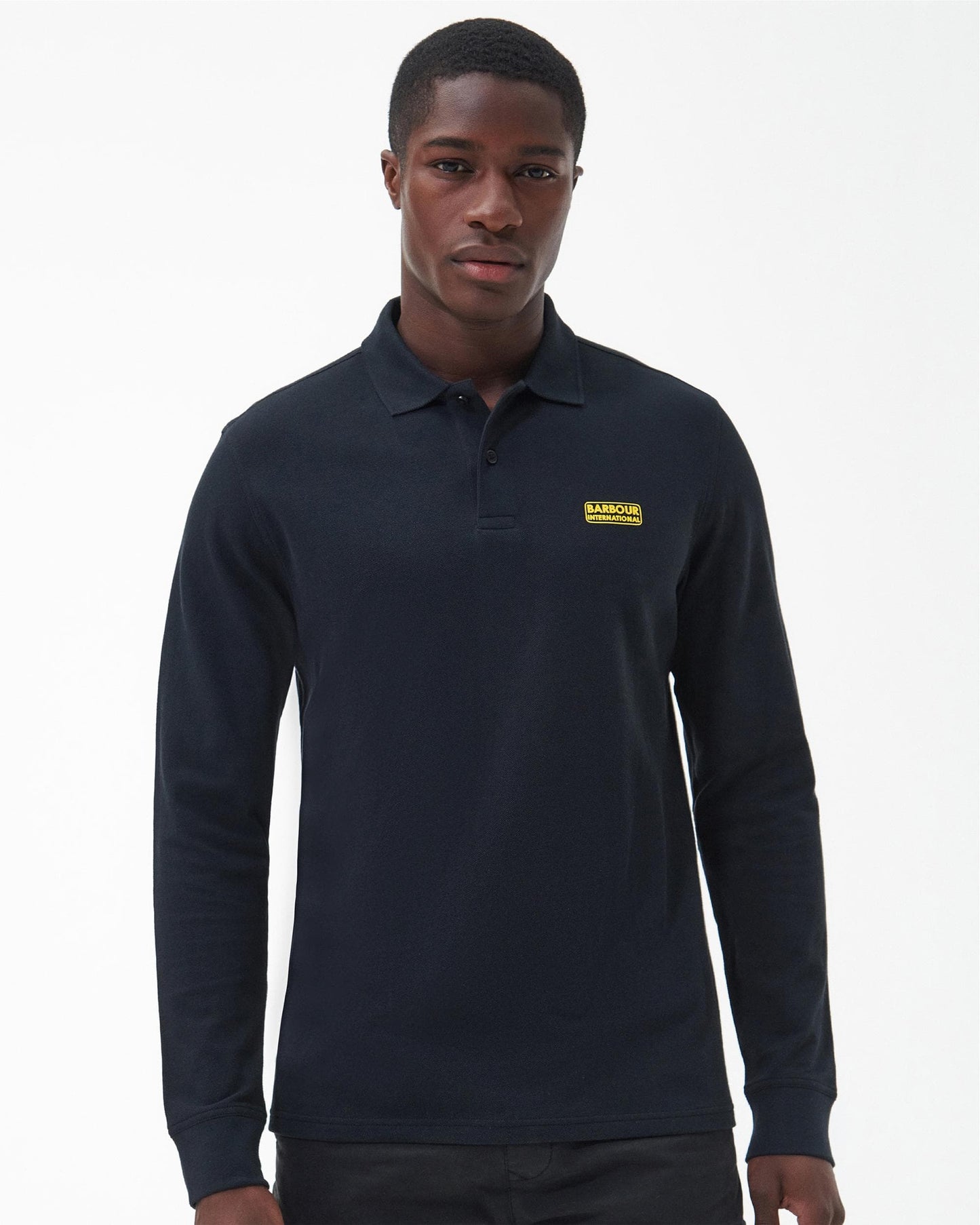Barbour International Essential Mens Long Sleeve Polo