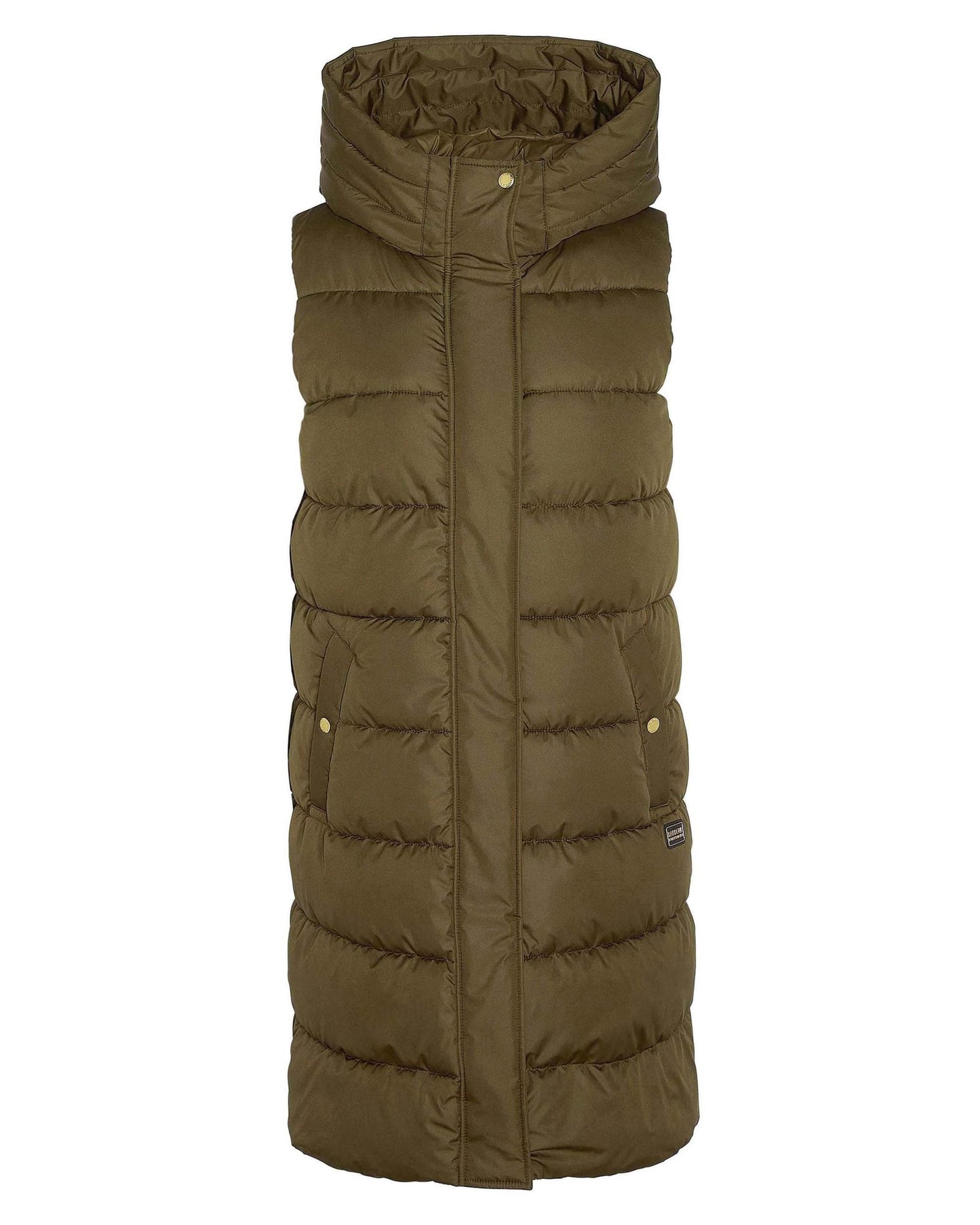 Barbour International Greyson Womens Long Puffer Gilet - Empire Green