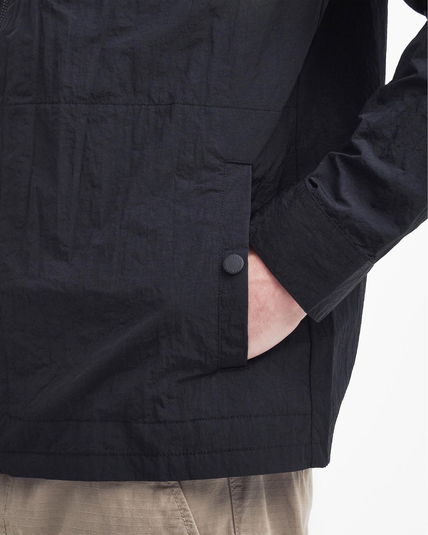 Barbour International Inline Mens Overshirt - Black