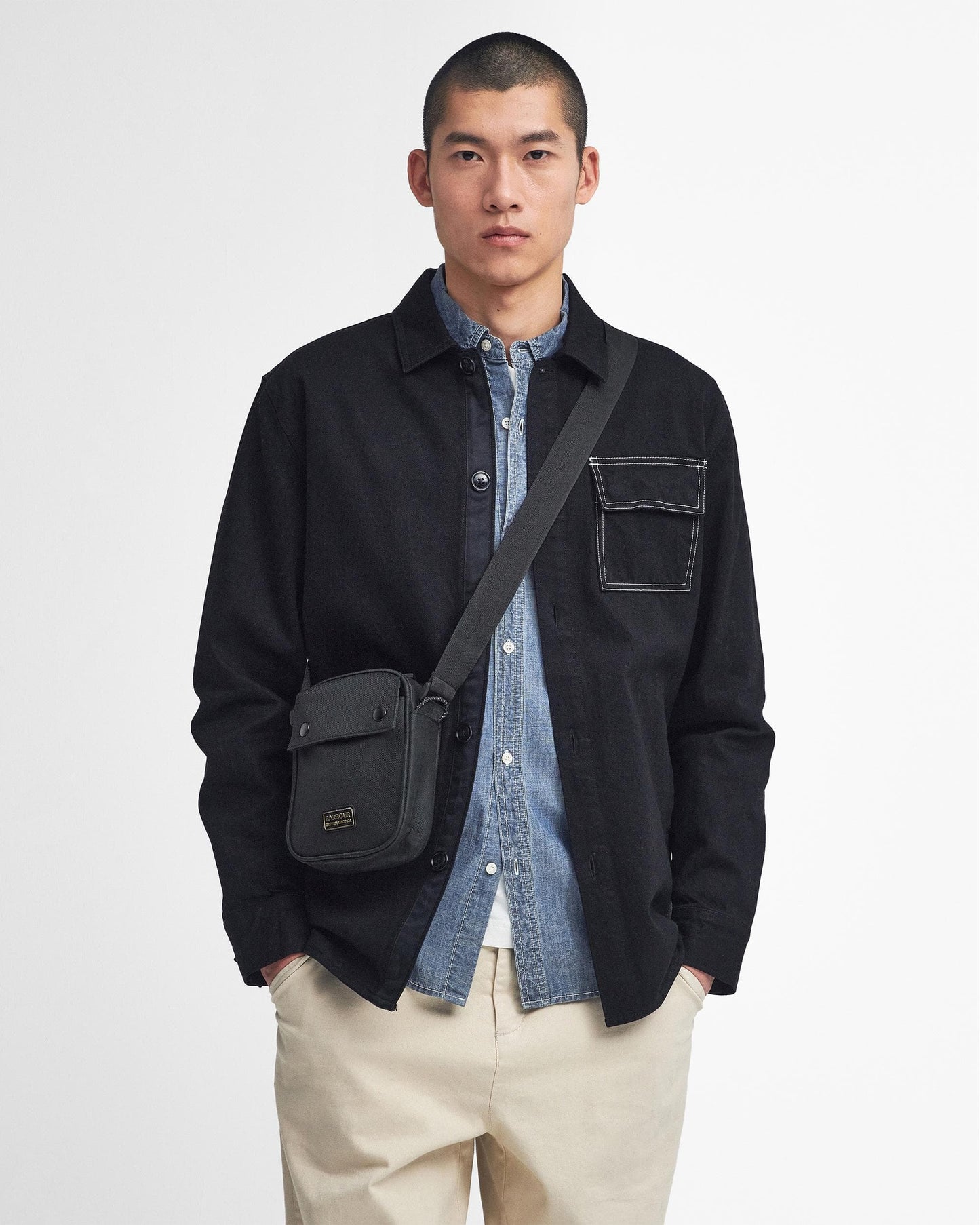 Barbour International Knockhill Unisex Essential Crossbody Bag