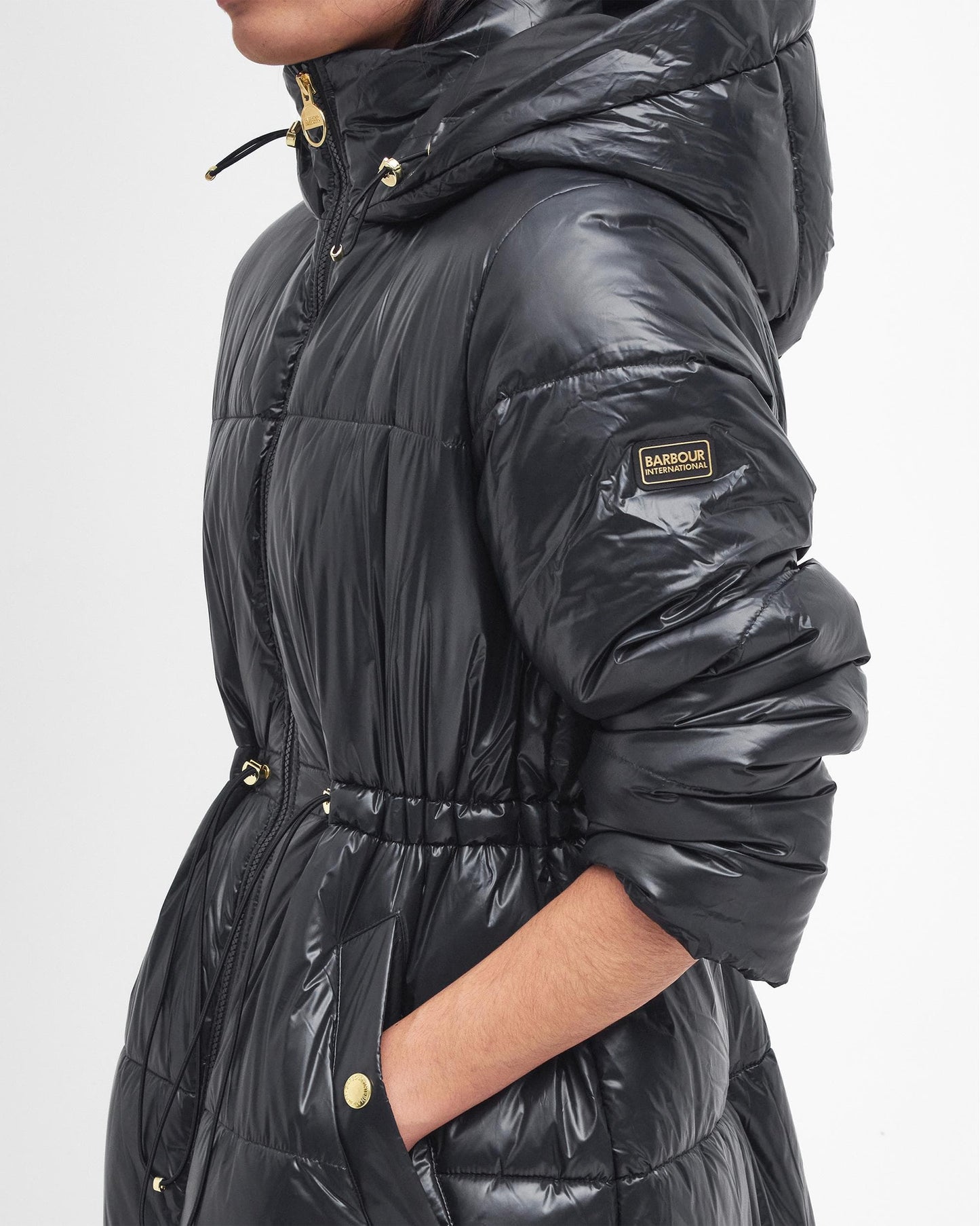 Barbour International Longline Watkins Womens Puffer Jacket
