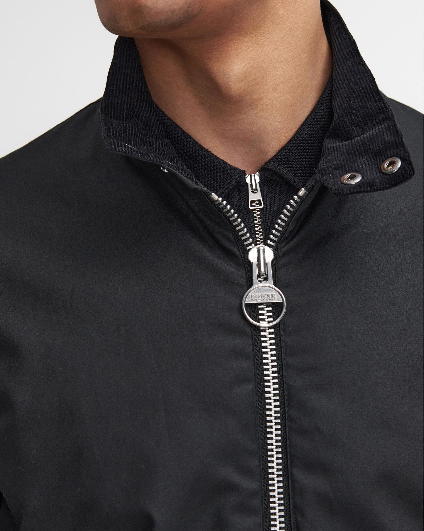 Barbour International Barbour International Lutlaw Harrington Mens Wax Jacket