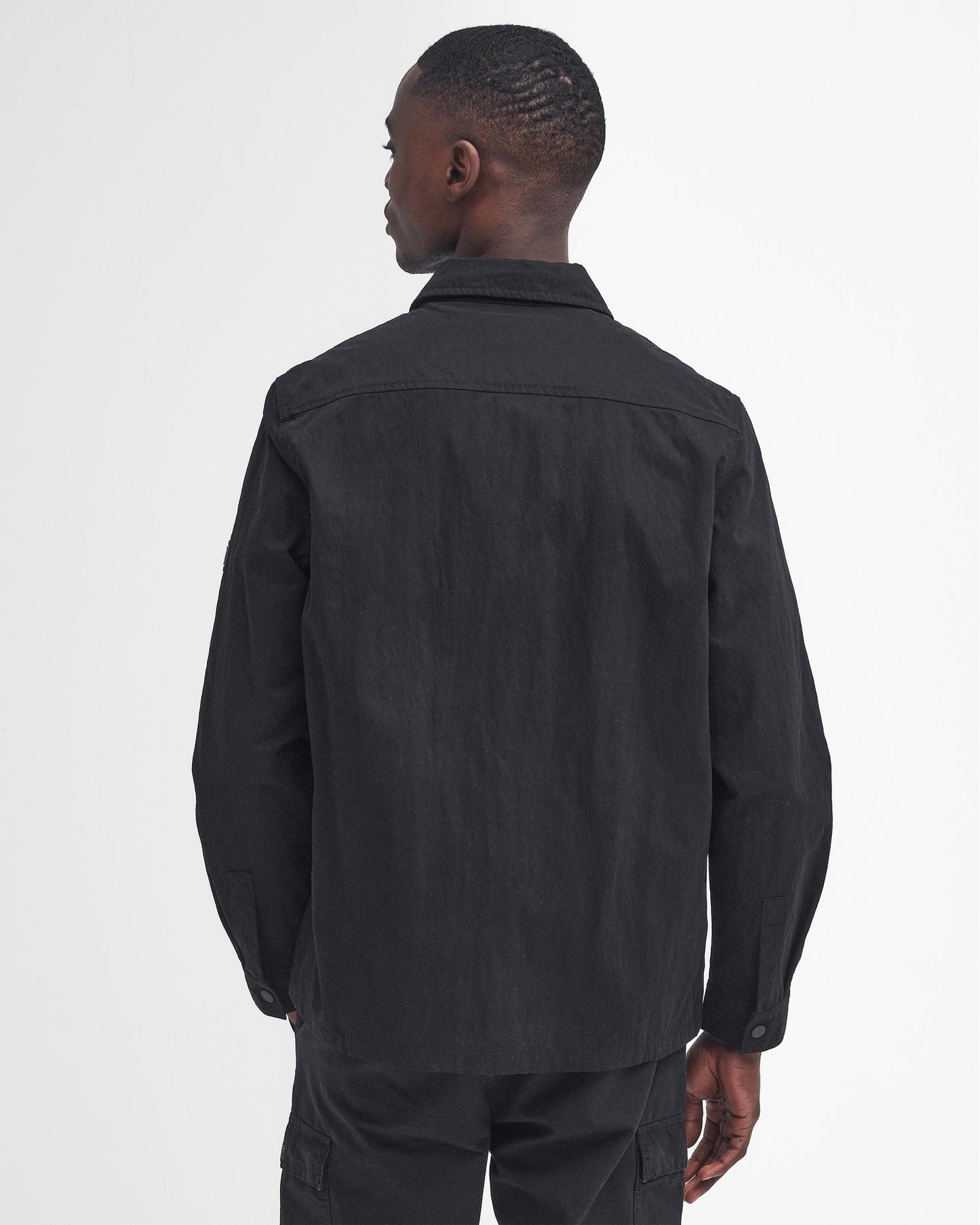 Barbour International Maze Peached Mens Overshirt - Black