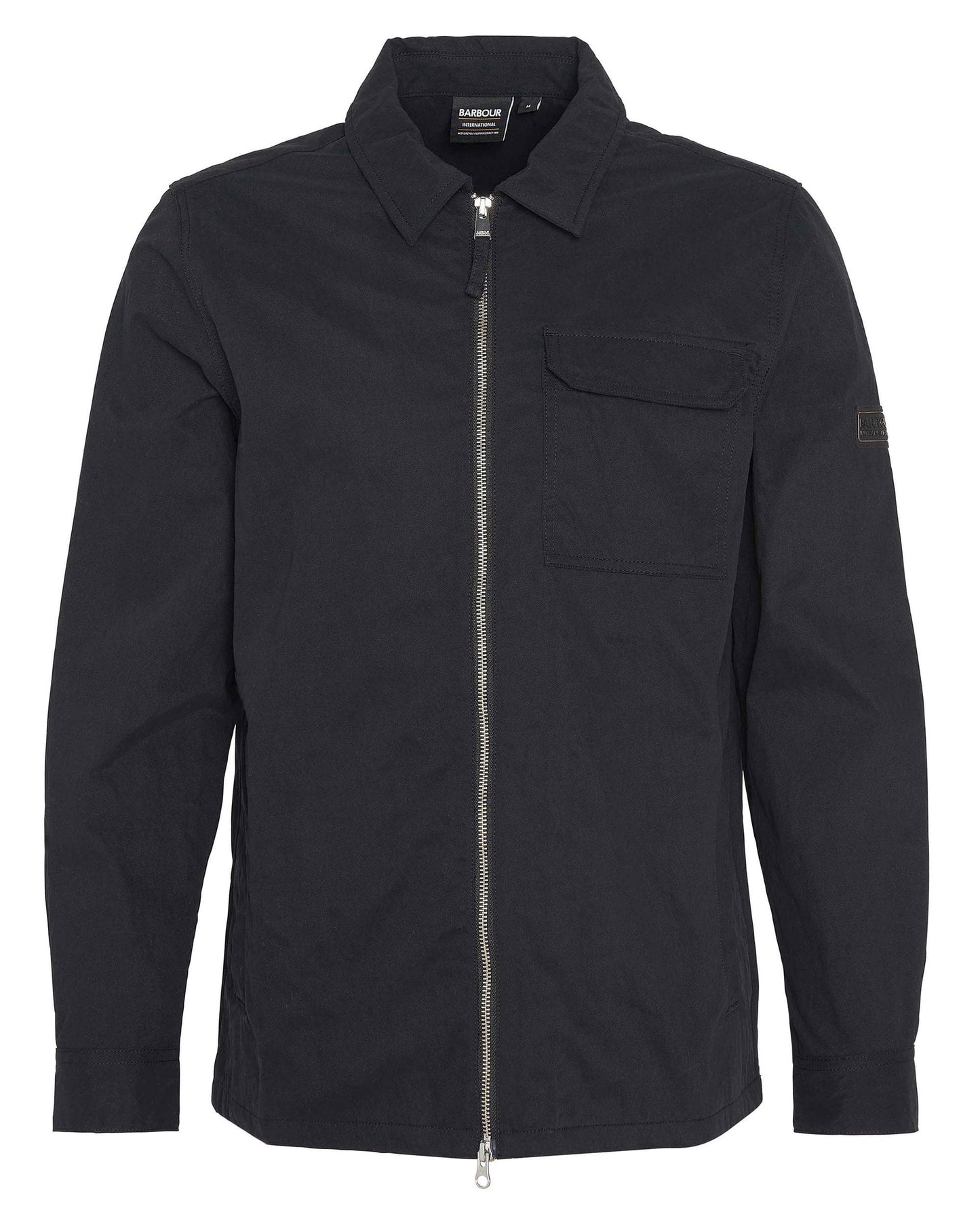 Barbour International Maze Peached Mens Overshirt - Black