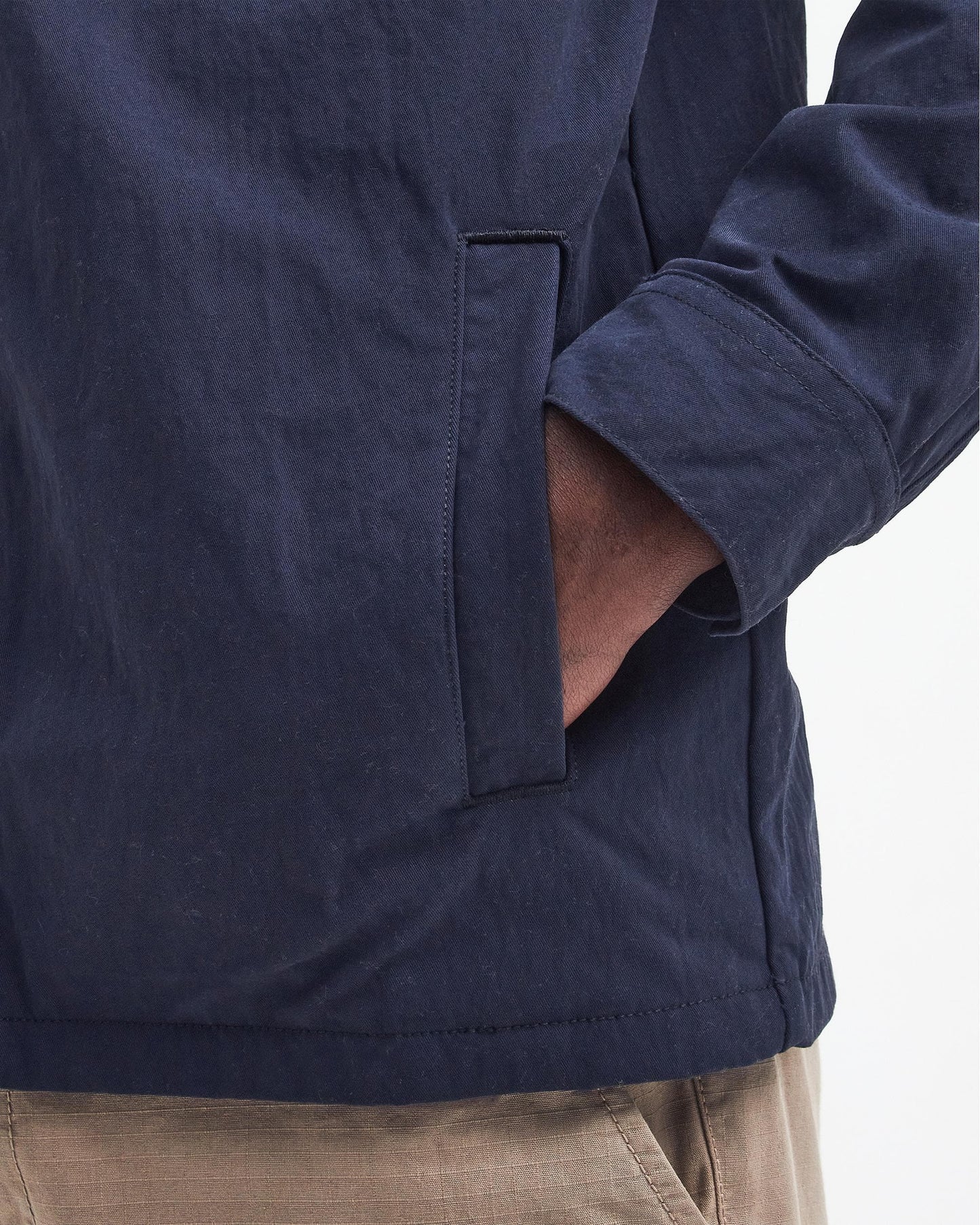 Barbour International Maze Peached Mens Overshirt - Navy