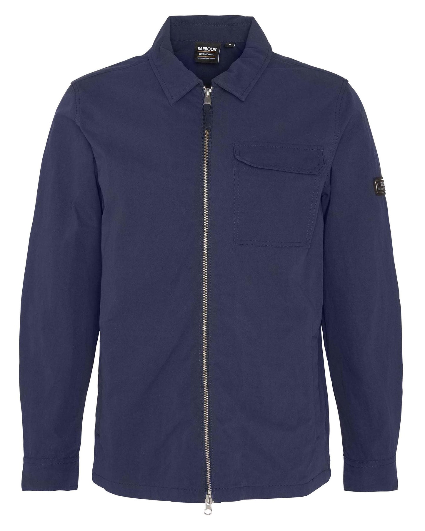 Barbour International Maze Peached Mens Overshirt - Navy