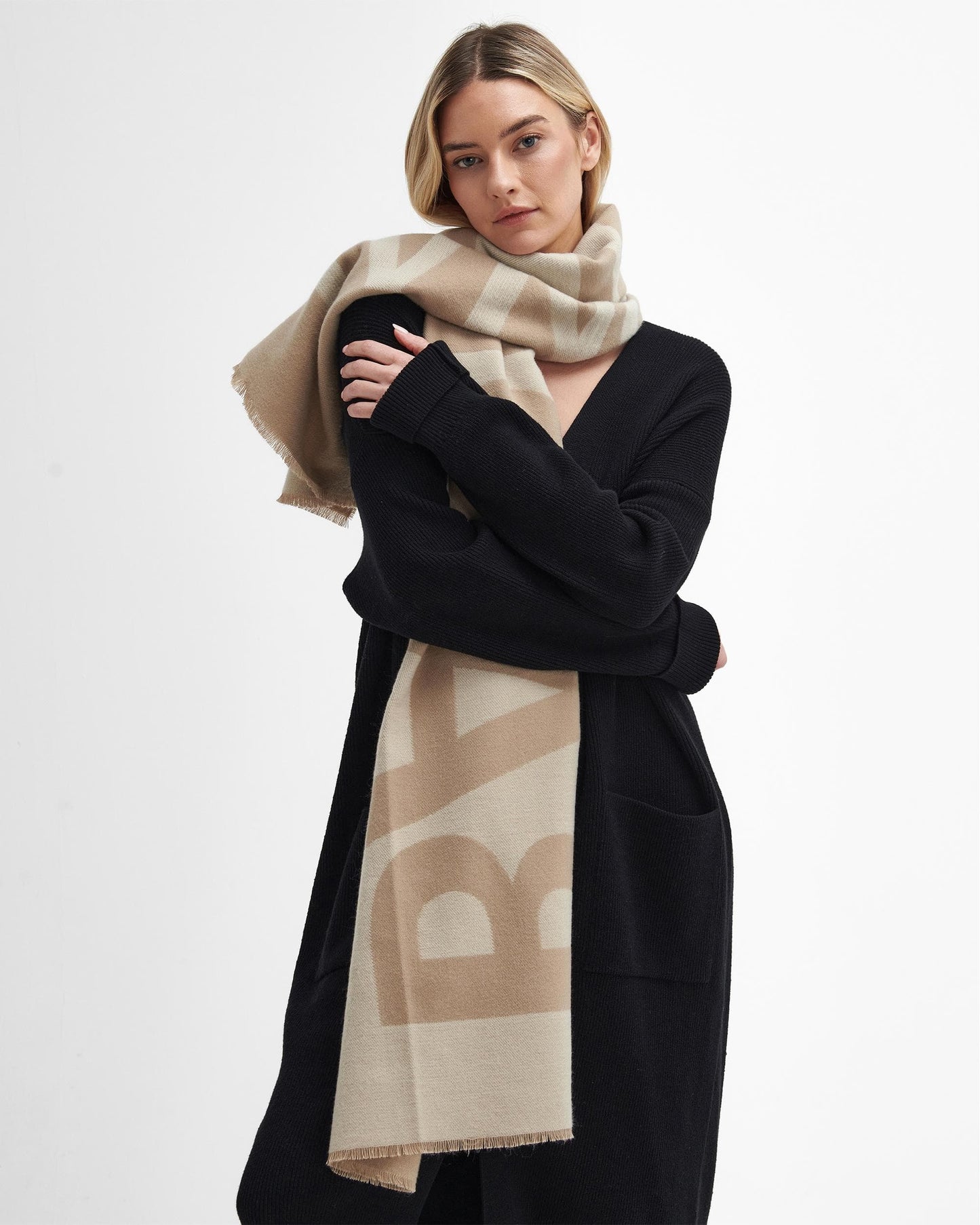 Barbour International Milla Logo Womens Scarf