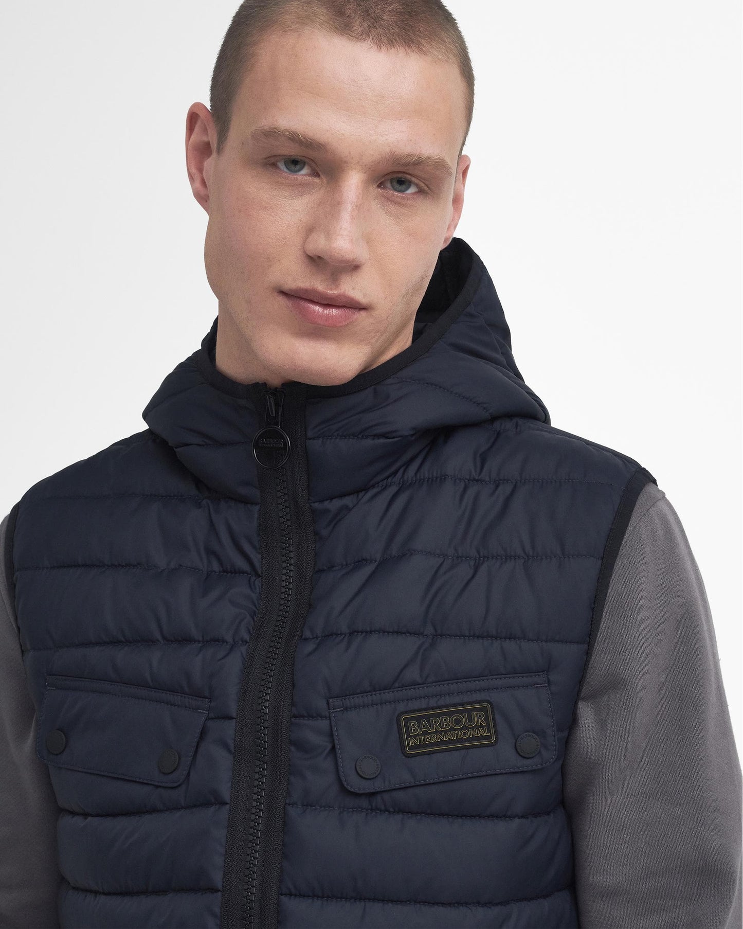 Barbour International Molden Mens Puffer Gilet - Dark Navy