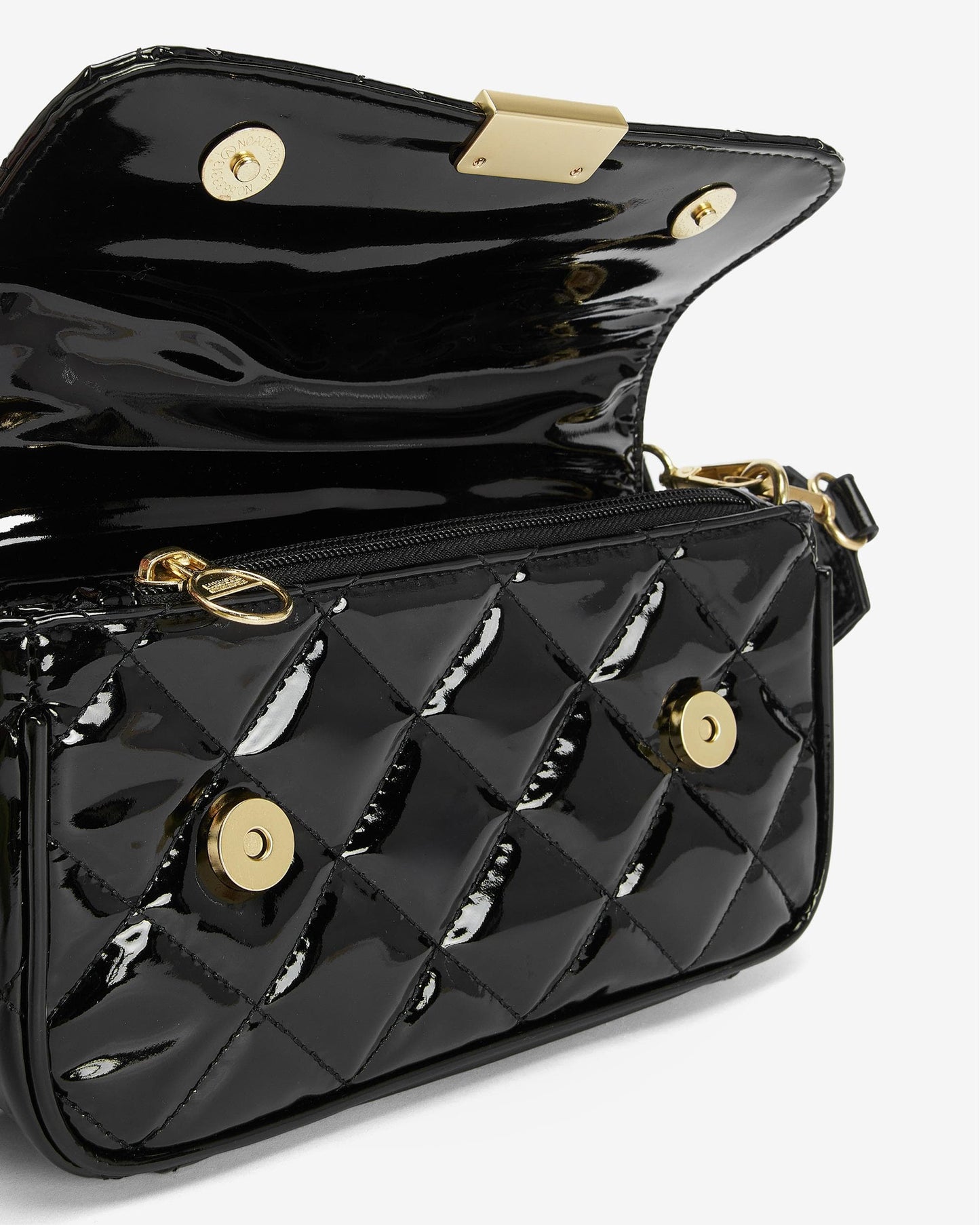 Barbour International Quilted Womens Mini Soho Crossbody Bag - High Shine Black