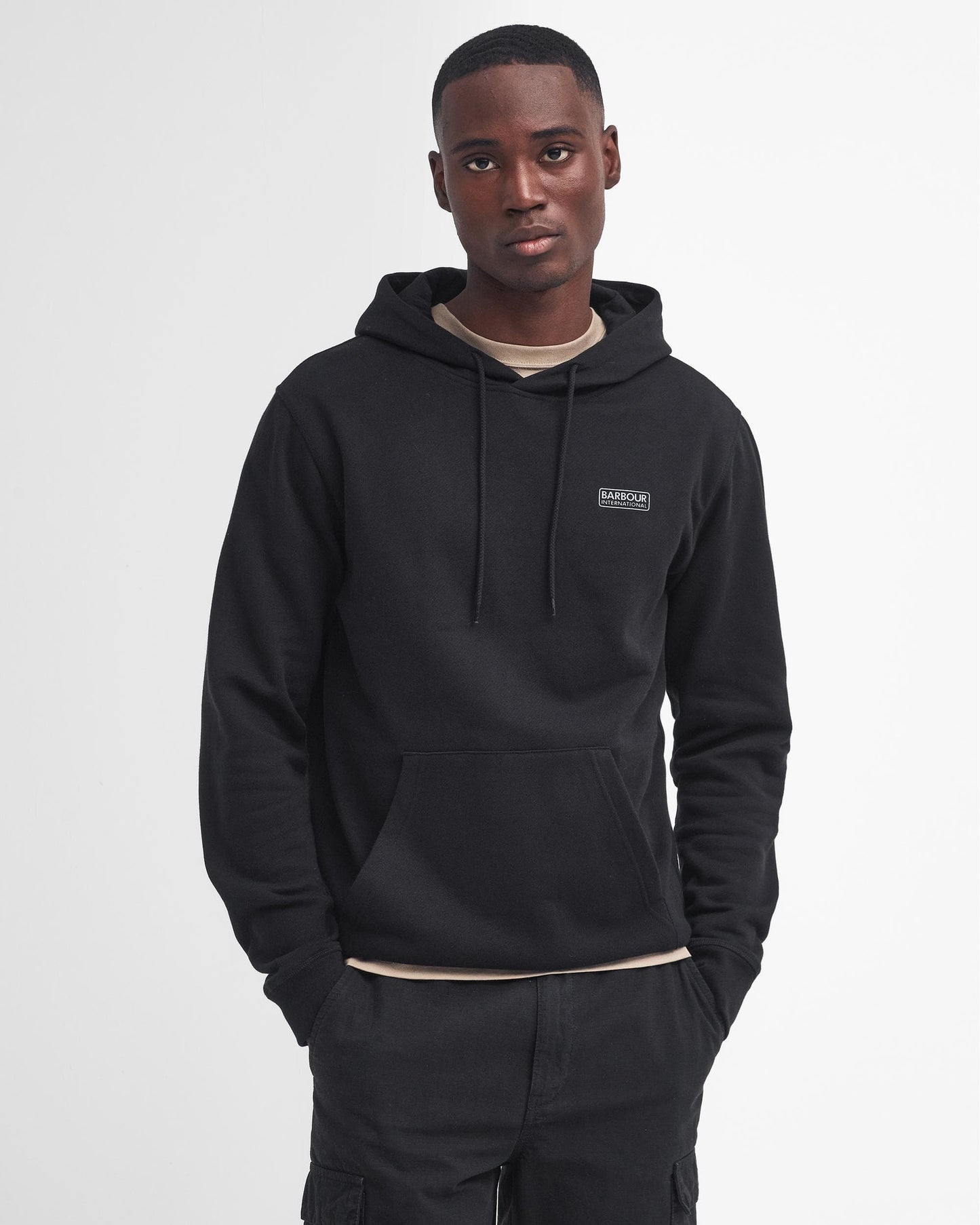 Barbour International Small Logo Mens Hoodie