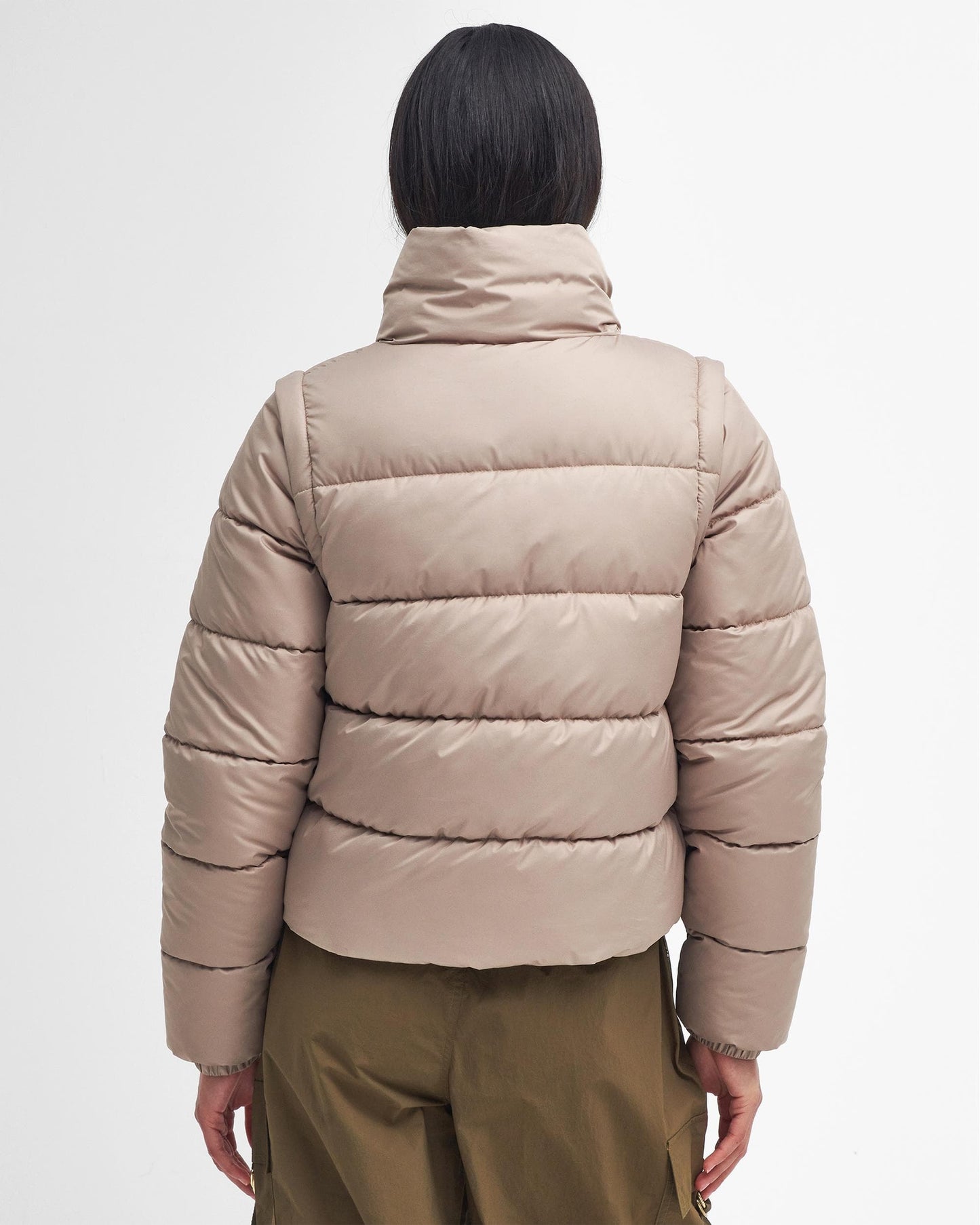 Barbour International Webber Womens Puffer Jacket - Light Trench