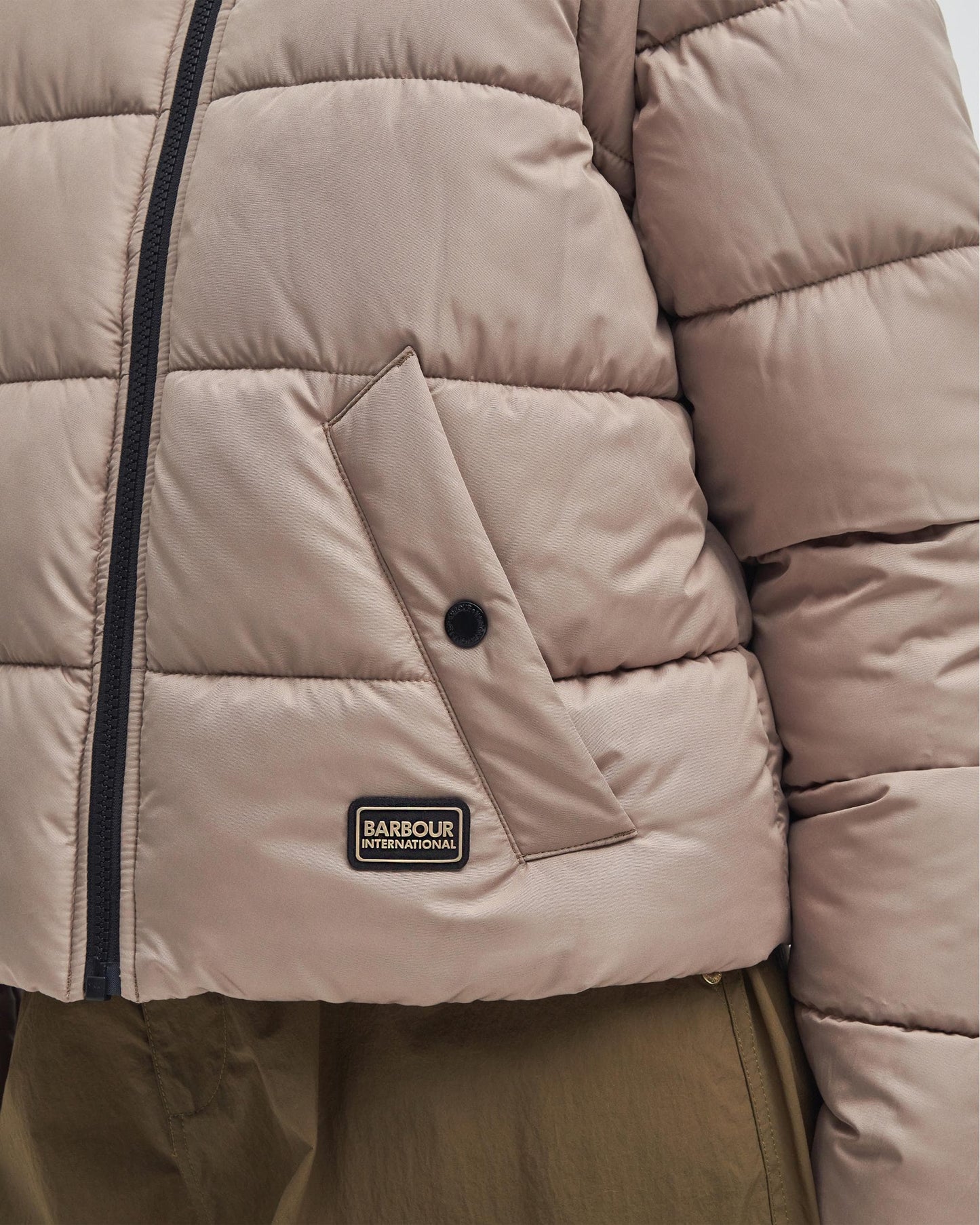 Barbour International Webber Womens Puffer Jacket - Light Trench