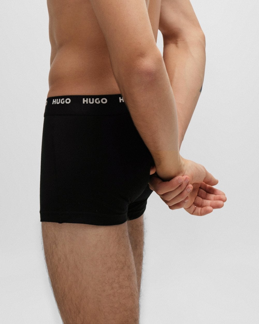 HUGO HUGO 5-Pack Mens Stretch-Cotton Trunks with Logo Waistbands NOS