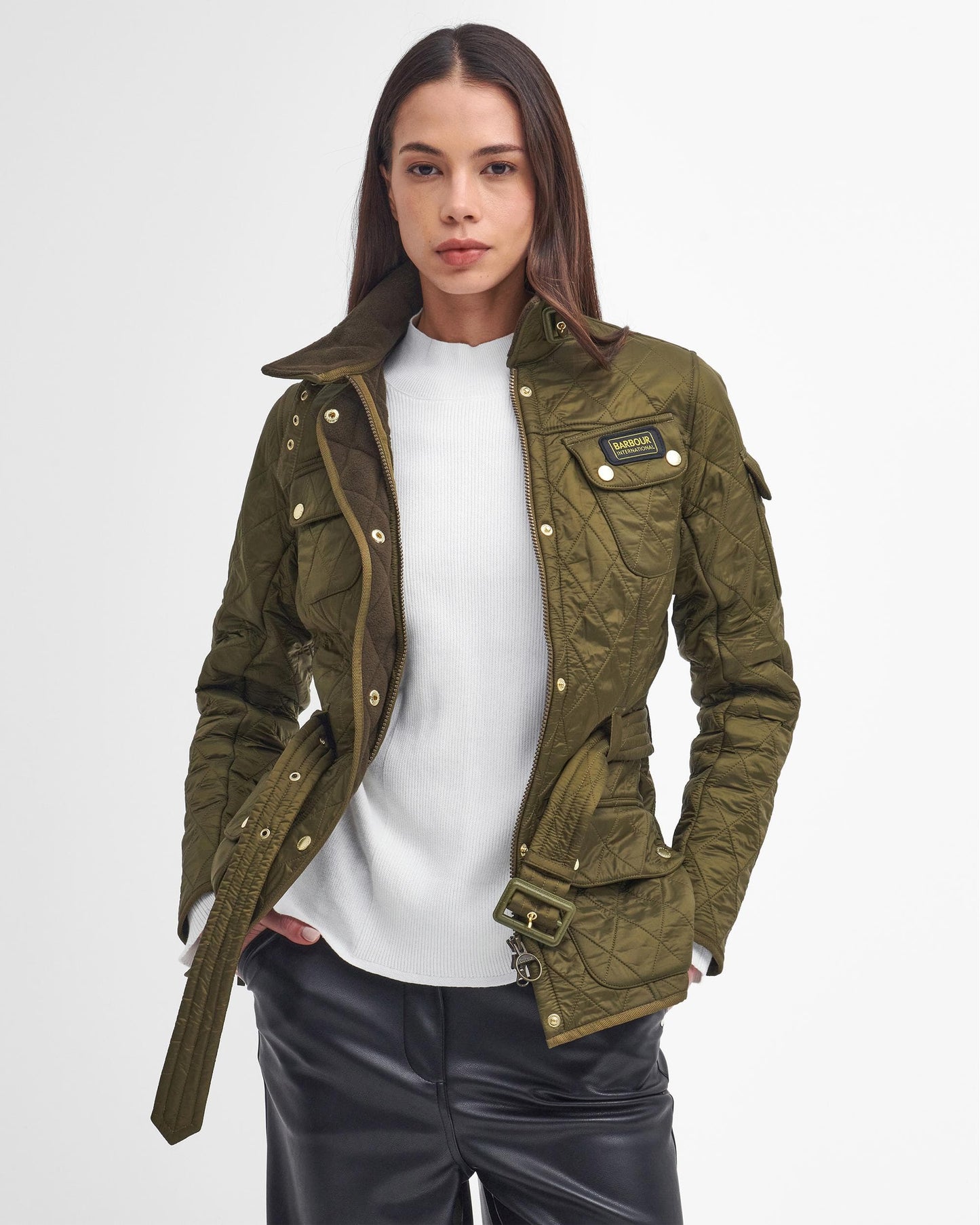 Barbour International Womens Polarquilt Jacket - Empire Green