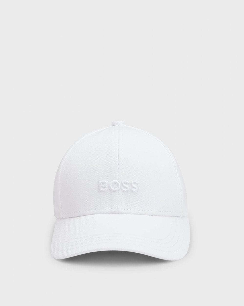 BOSS Orange Zed Mens Cotton-Twill Six-Panel Cap with Embroidered Logo NOS - White 100