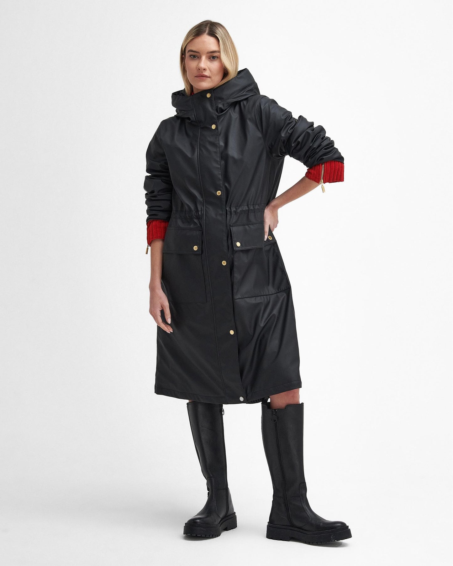 Barbour International Wyatt Womens Long Showerproof