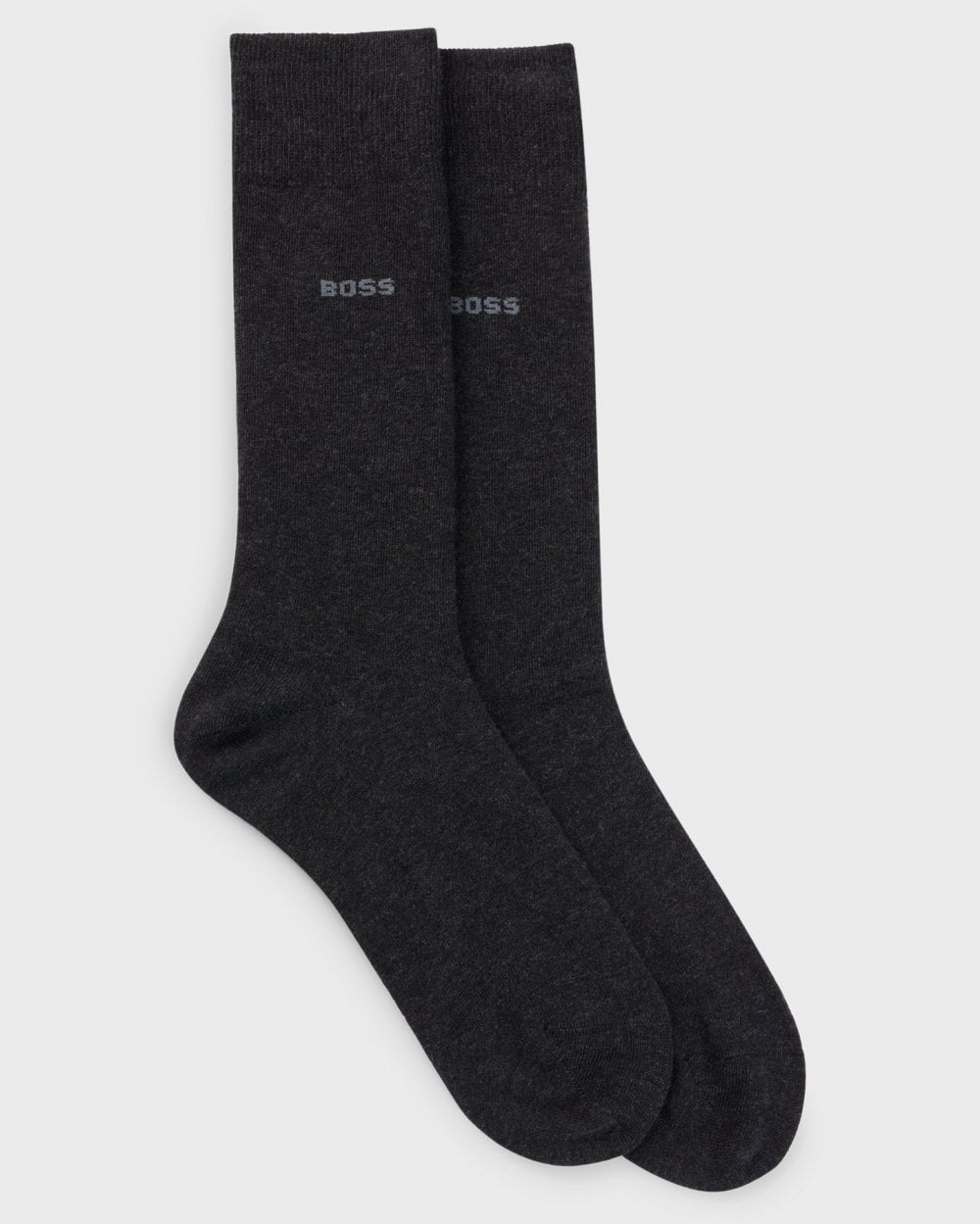 BOSS Orange 2-Pack Mens Regular Length Socks in a Cotton Blend NOS - Charcoal 012