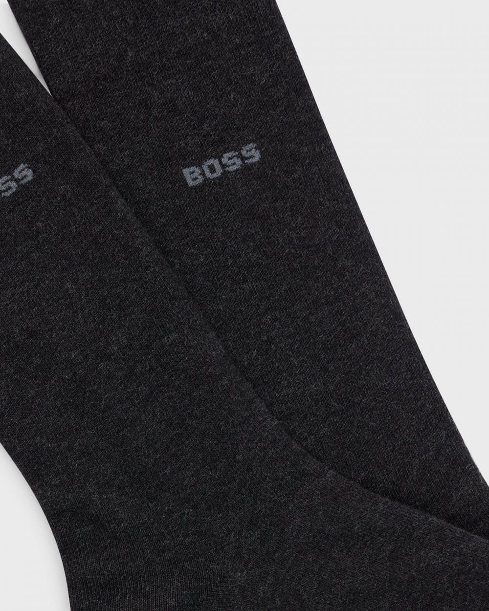 BOSS Orange 2-Pack Mens Regular Length Socks in a Cotton Blend NOS - Charcoal 012