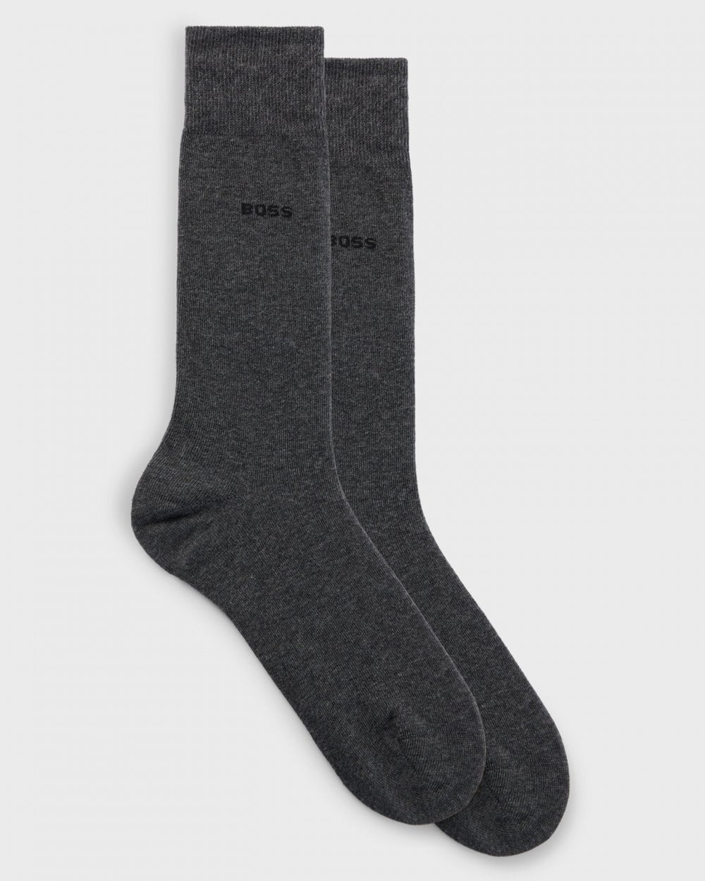 BOSS Orange 2-Pack Mens Regular Length Socks in a Cotton Blend NOS - Medium Grey 031