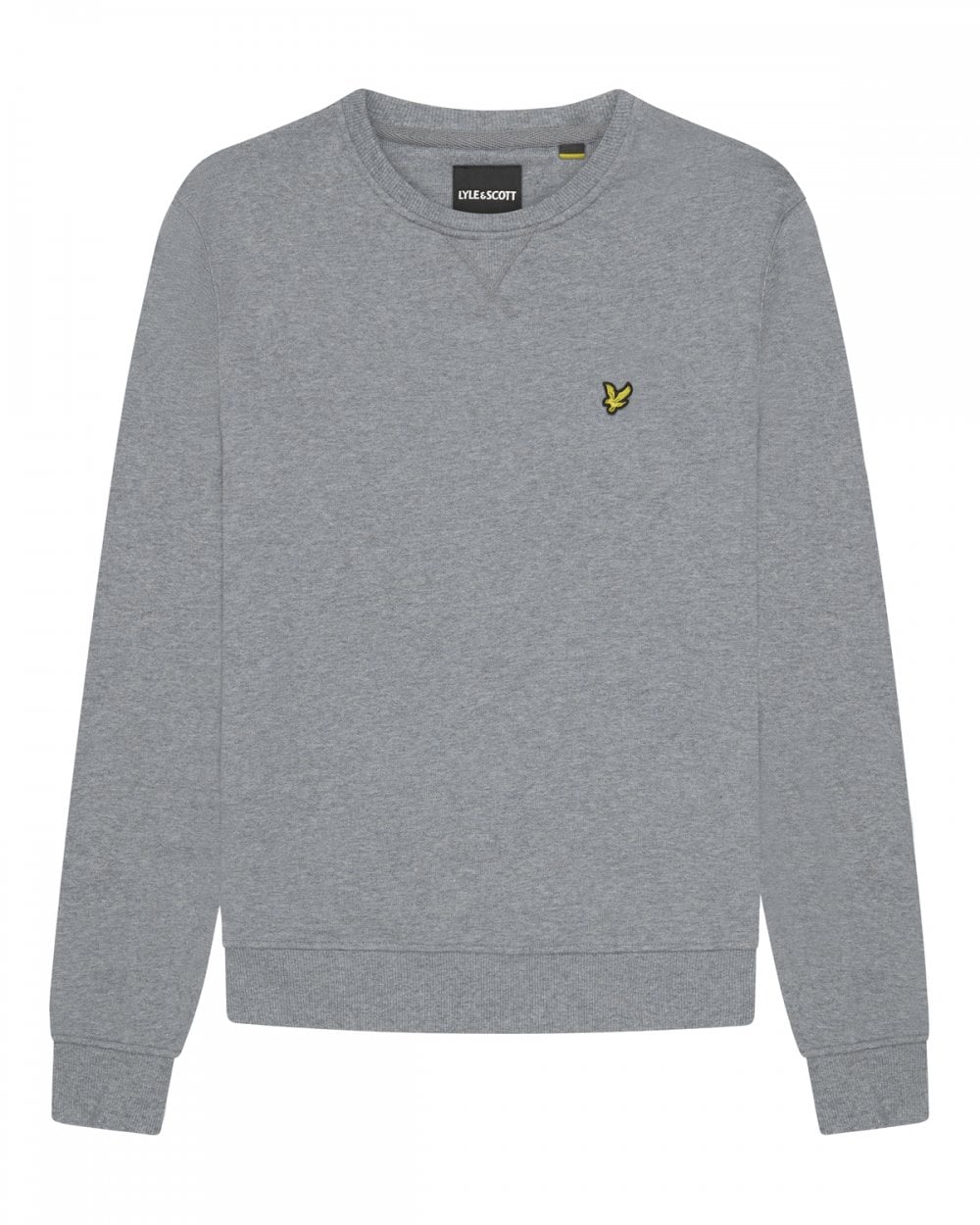 Lyle & Scott Mens Sweatshirt ML424VOG - T28 Mid Grey Marl
