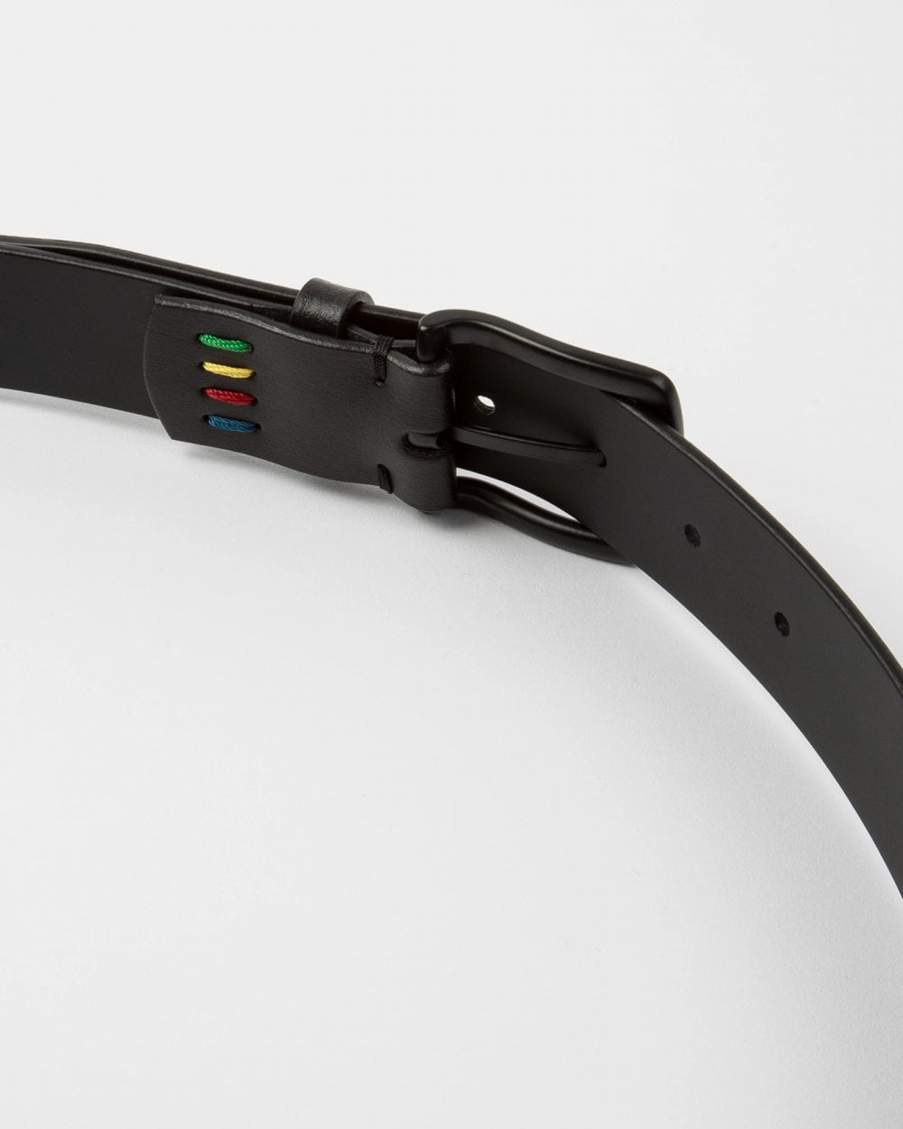 Paul Smith Mens Zebra Logo Leather Belt