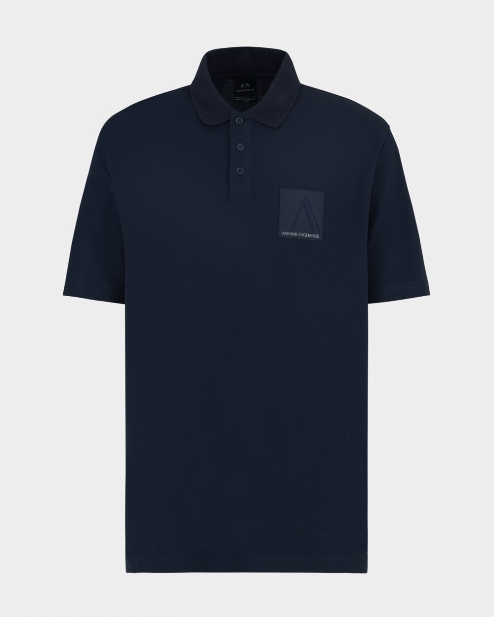 Armani Exchange Armani Exchange Mens Logo Patch Polo Shirt