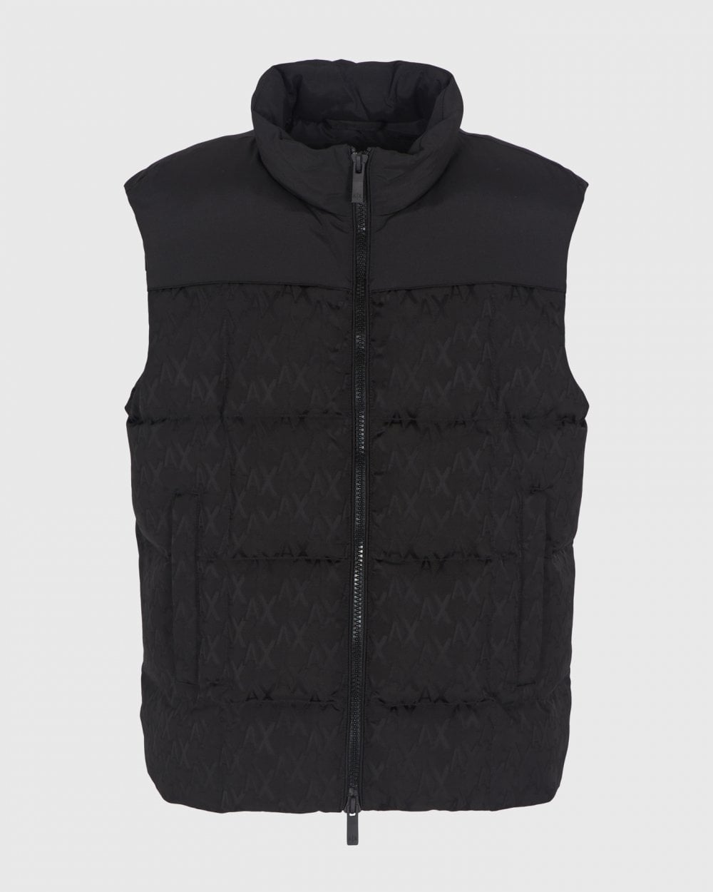 Armani Exchange Armani Exchange Mens Logo Pattern Padded Gilet