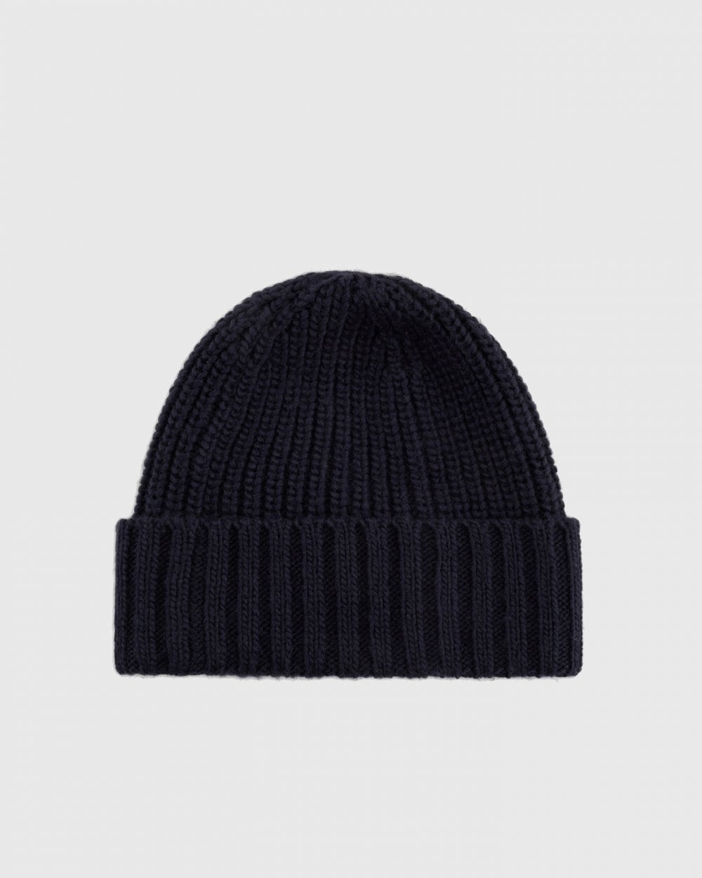 Armani Exchange Mens Rib Knit Patch Logo Beanie