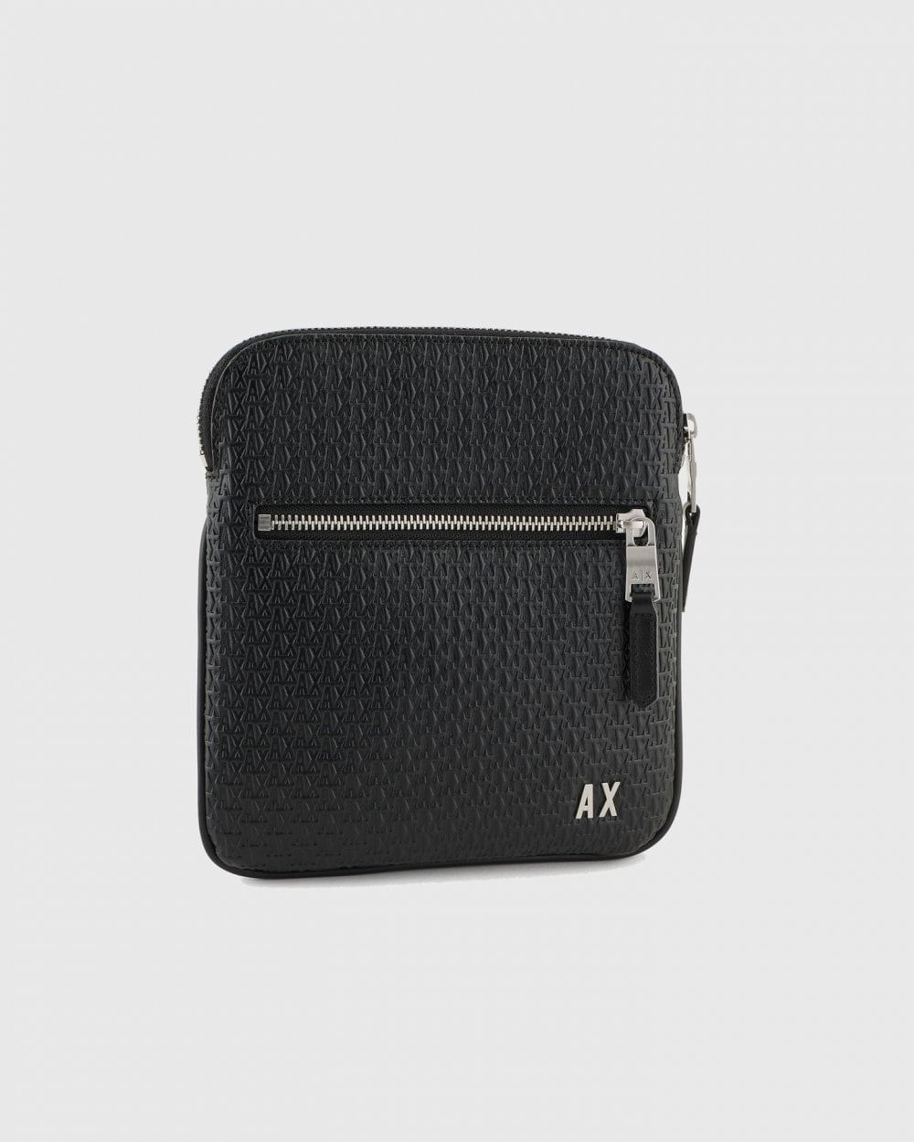 Armani Exchange Mens Embossed Logo Pattern Messenger Bag