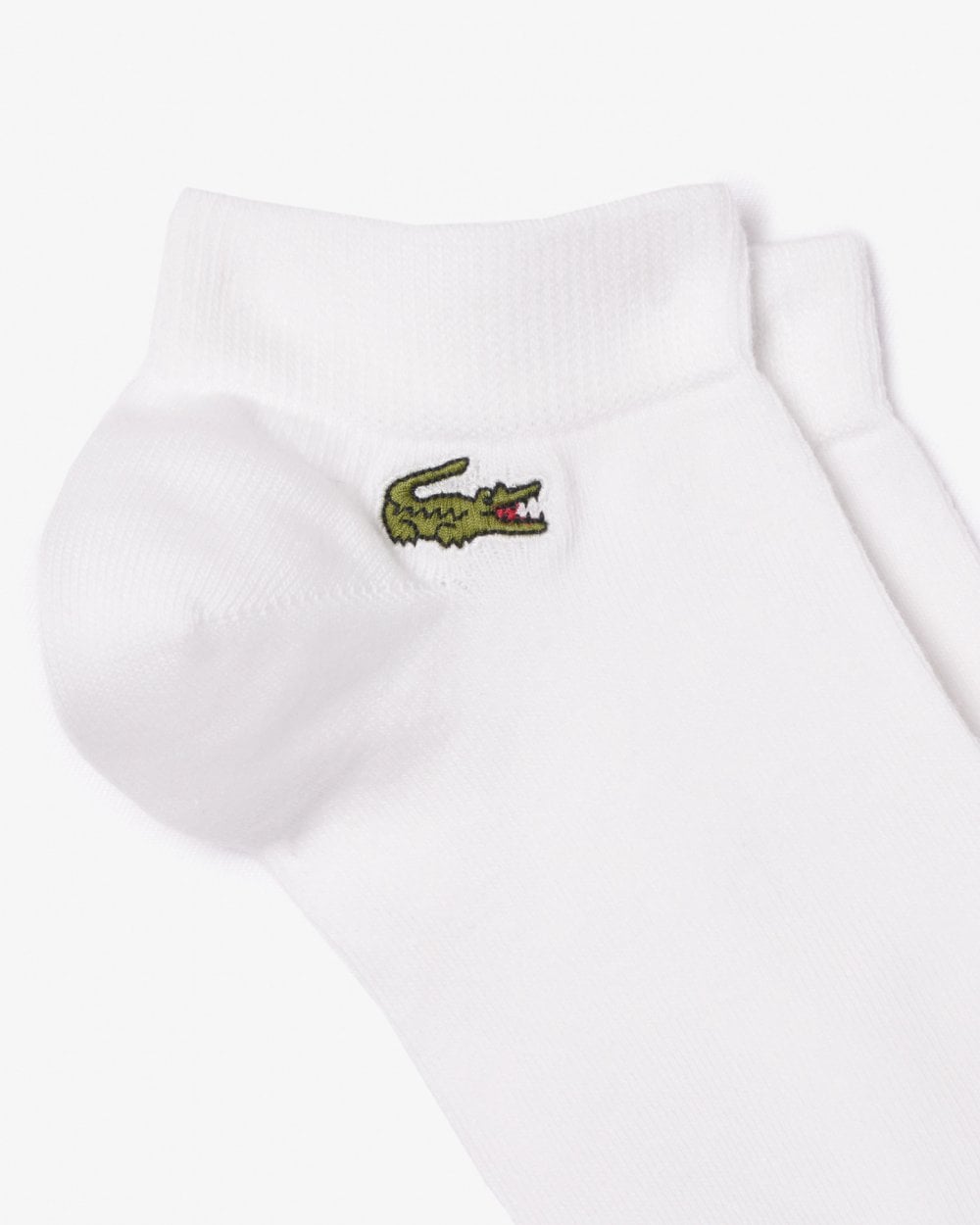 Lacoste Mens 3-Pack Trainers Socks - White/White-White Z92