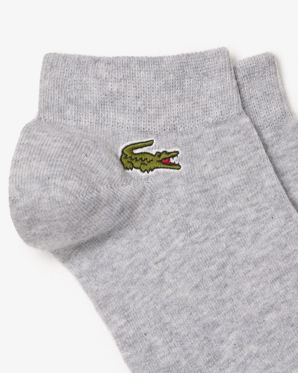 Lacoste Mens 3-Pack Trainers Socks - Grey Chine/Navy Blue/White 5KC