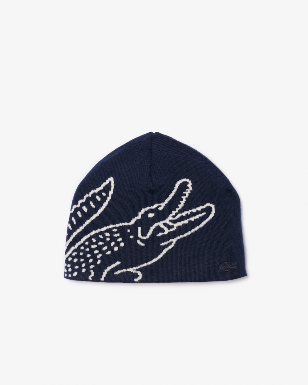 Lacoste Mens Wool Crocodile Beanie