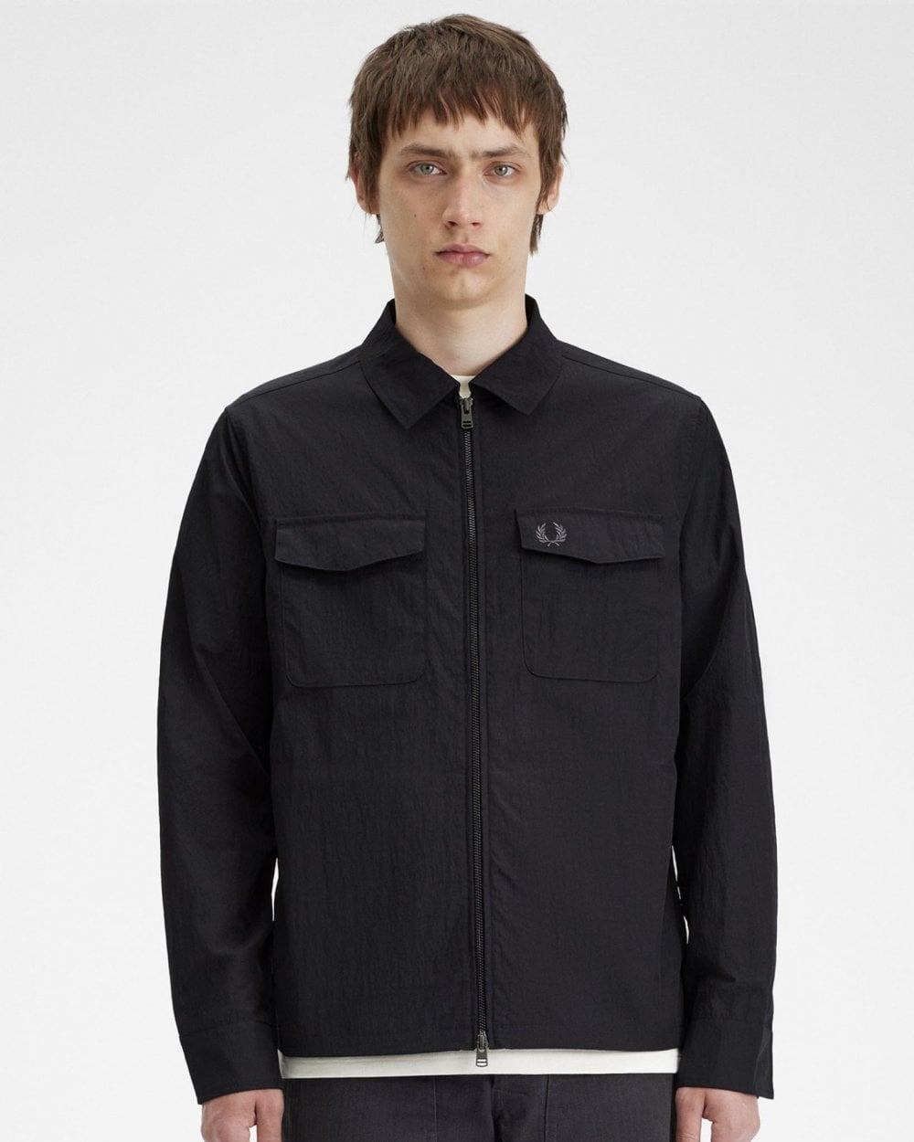 Fred Perry Mens Zip Overshirt