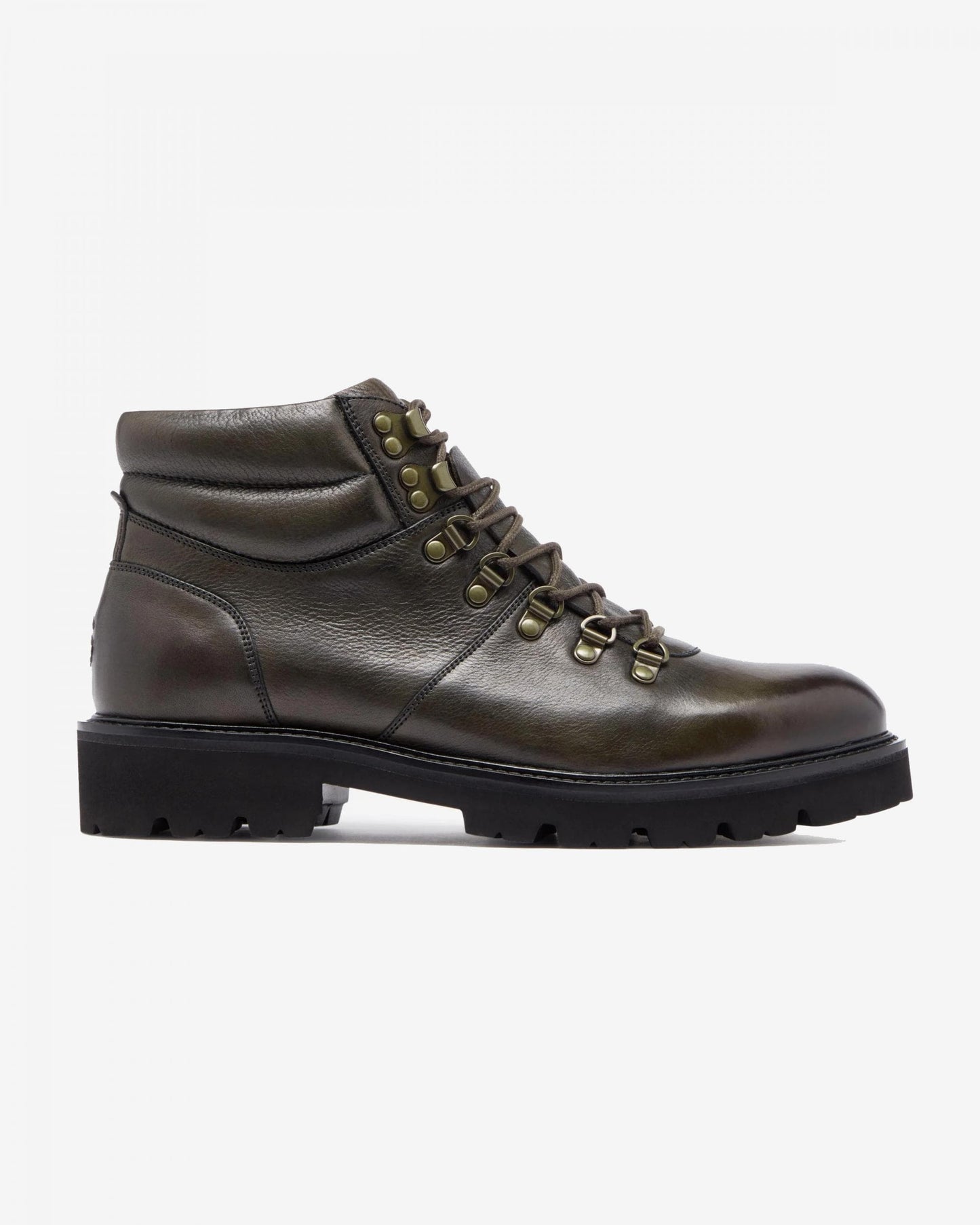 Oliver Sweeney Helford Mens Soft-Milled Calf Leather Walking Boots - Khaki