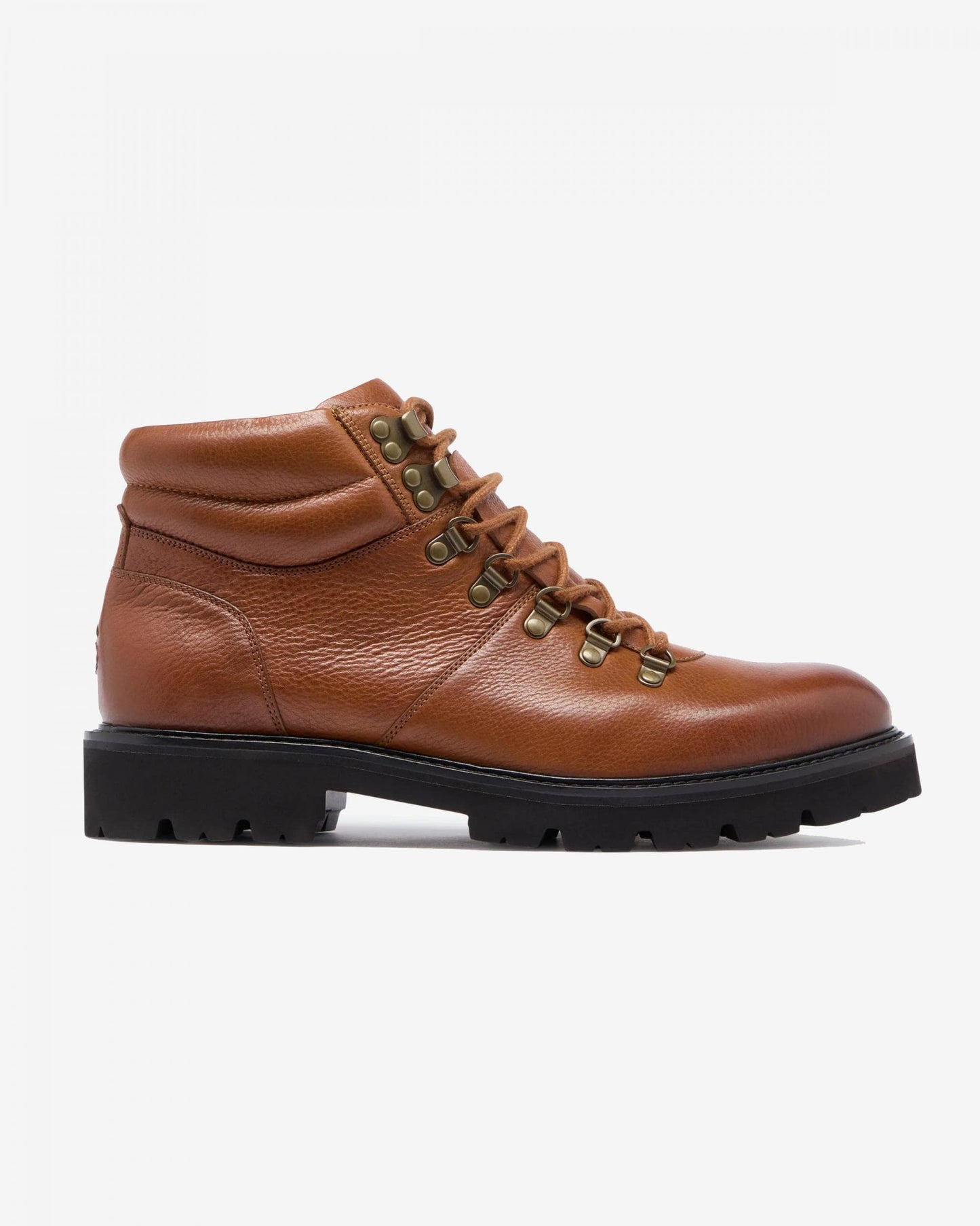Oliver Sweeney Helford Mens Soft-Milled Calf Leather Walking Boots - Dark Tan
