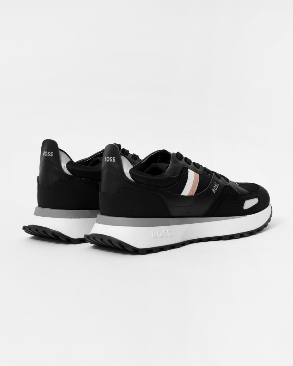 BOSS Orange Jonah Mens Running Style Trainers With EVA Rubber Outsole NOS - Black 001
