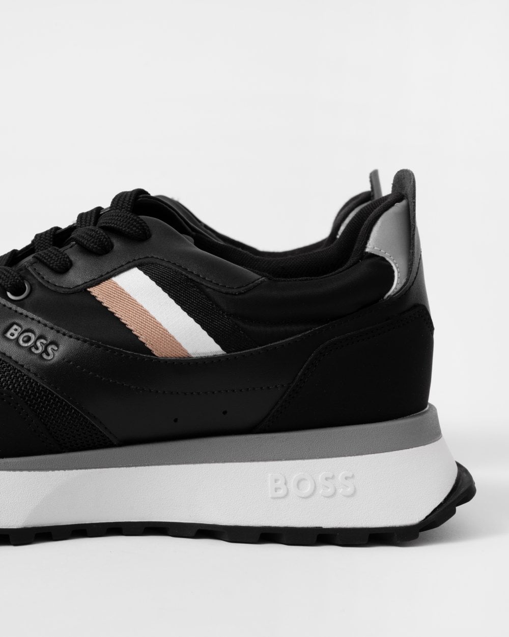 BOSS Orange Jonah Mens Running Style Trainers With EVA Rubber Outsole NOS - Black 001