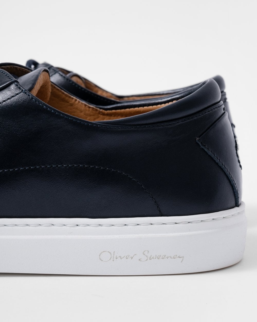 Oliver Sweeney Sirolo Mens Calf Leather Lightweight Trainers - Navy