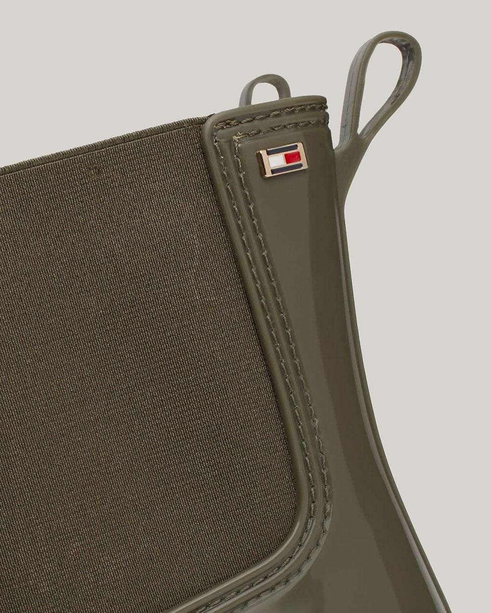 Tommy Hilfiger Flag Womens Chelsea Rainboots - Utility Olive
