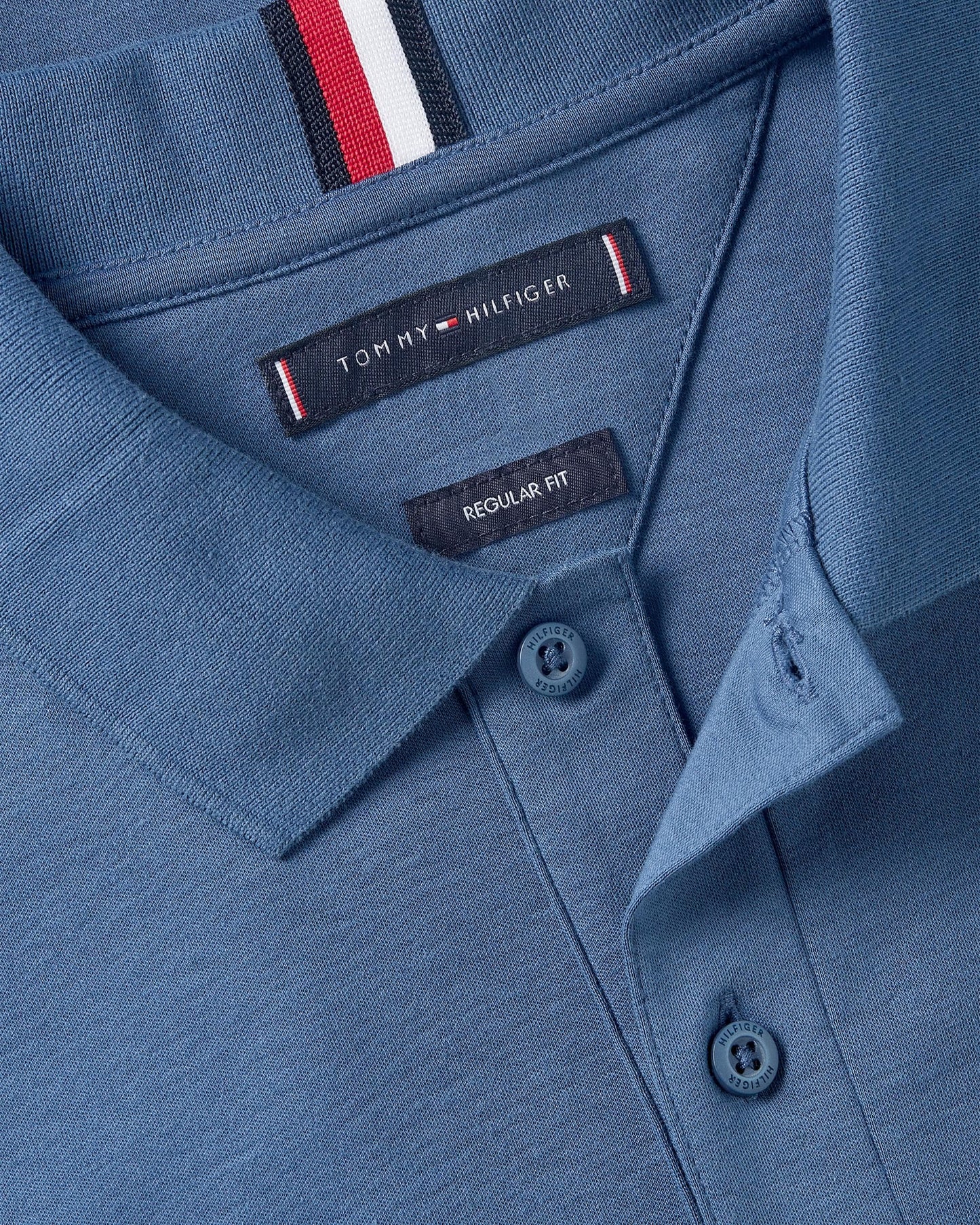 Tommy Hilfiger Liquid Cotton Essential Mens Polo - Aegean Sea