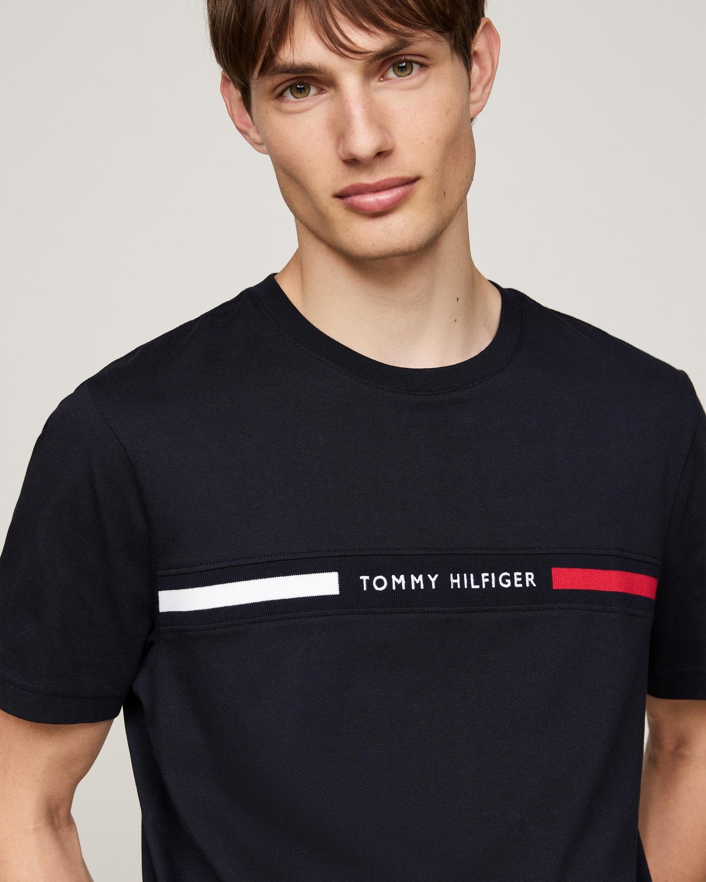 Tommy Hilfiger Hilfiger Chest Insert Mens T-Shirt - Desert Sky