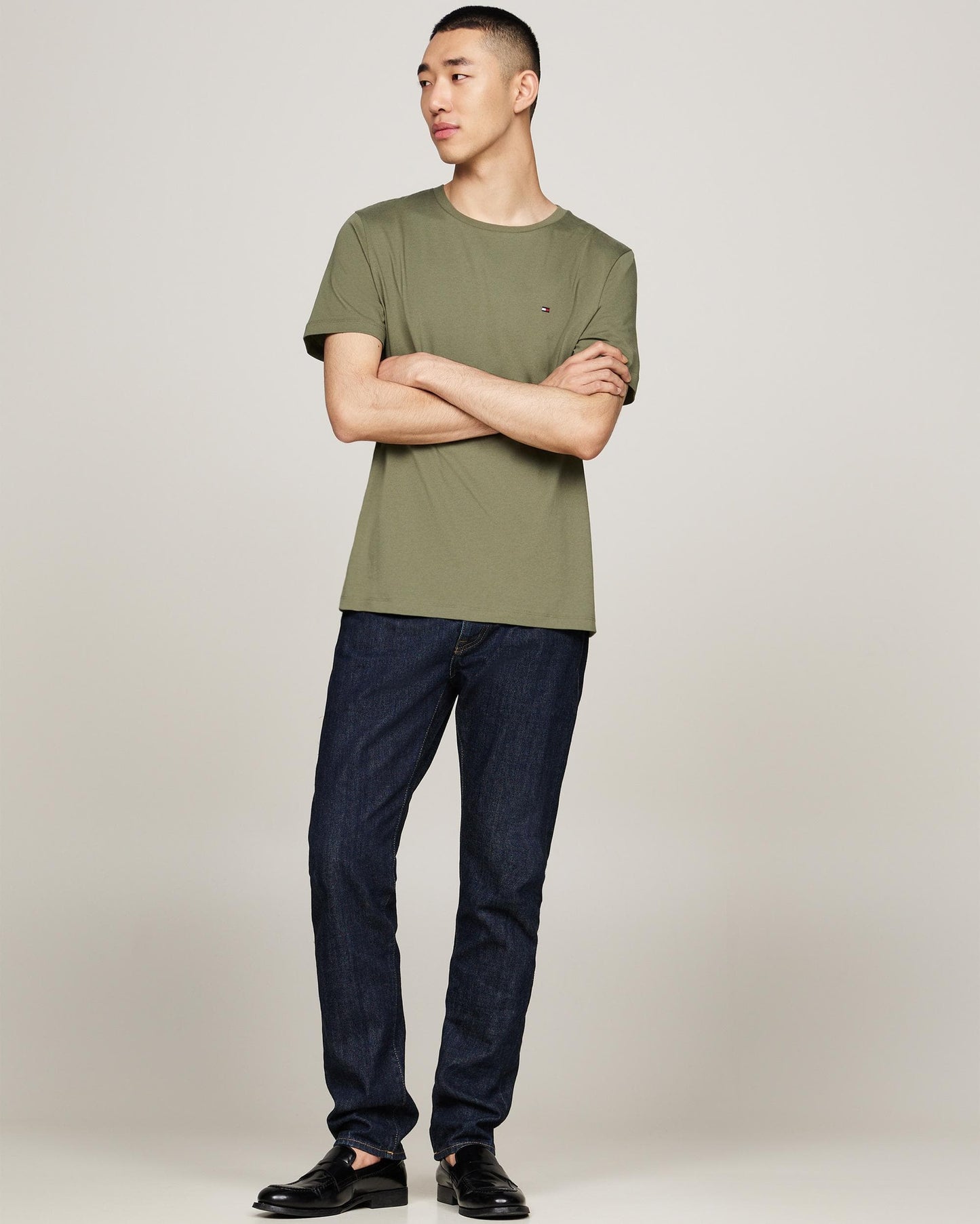 Tommy Hilfiger Essential Solid Mens T-Shirt - Battle Green