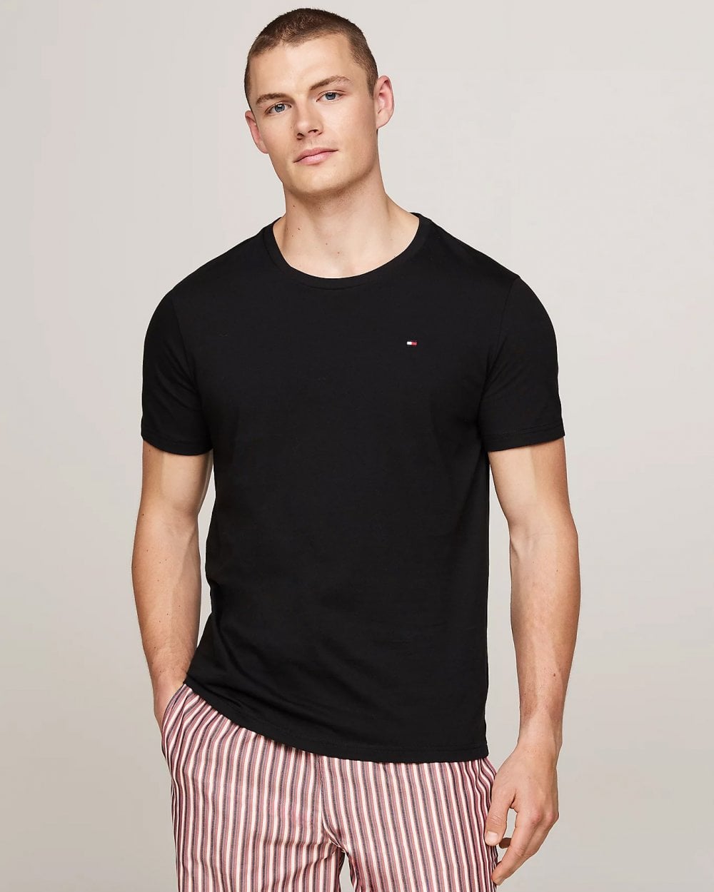 Tommy Hilfiger 3 Pack Mens T-Shirts - Black/Black/Black