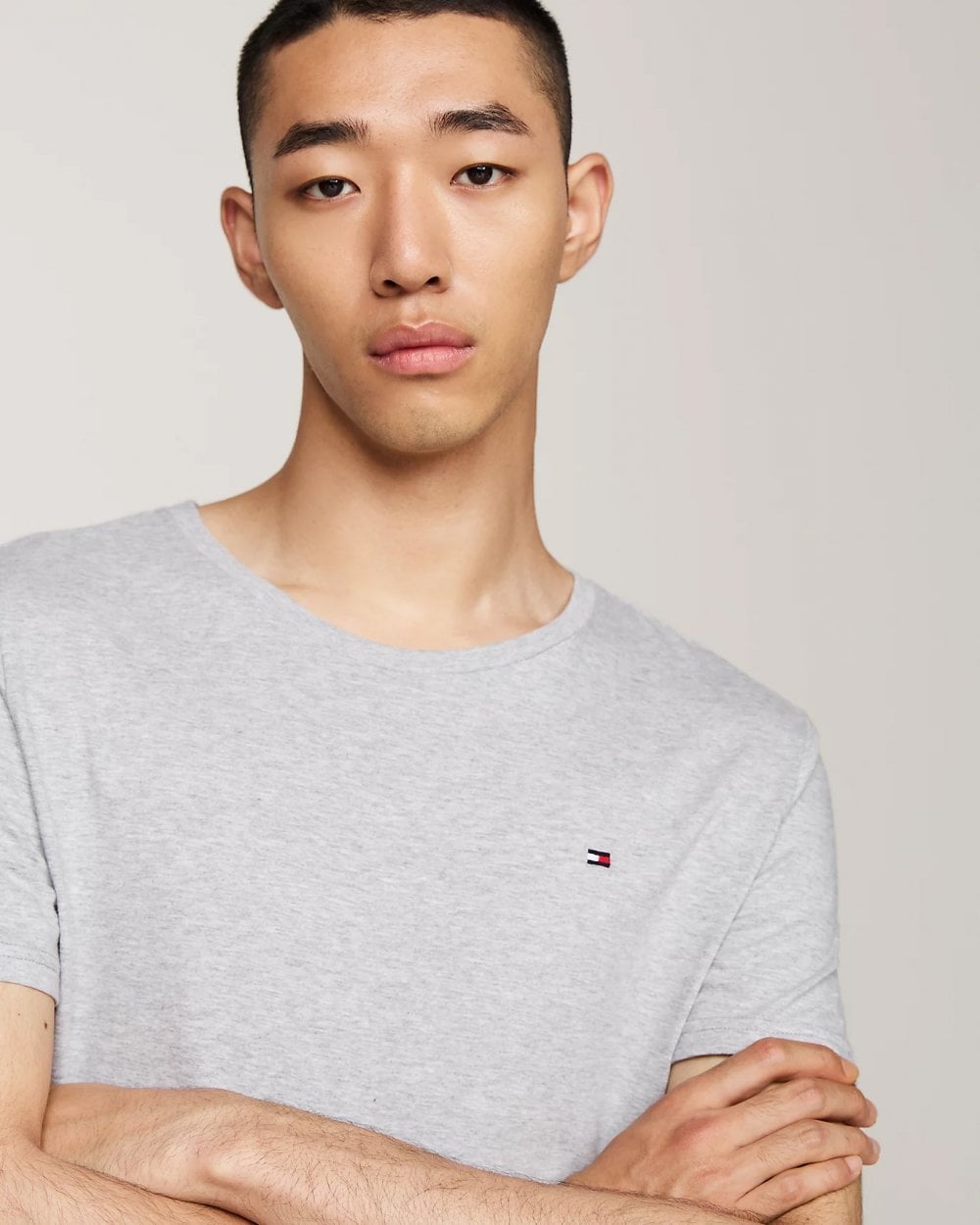 Tommy Hilfiger 3 Pack Mens T-Shirts - White/Black/Grey Heather